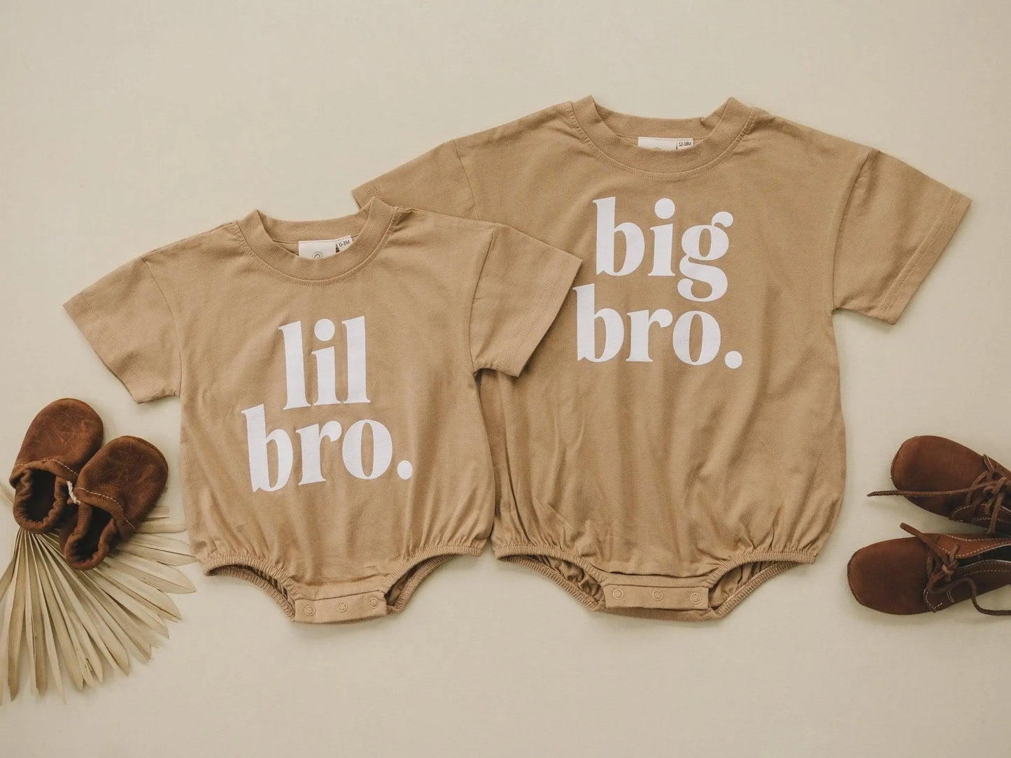 Little Joy Co. Organic Cotton Big Bro T Shirt Romper For Babies Ultra Soft -