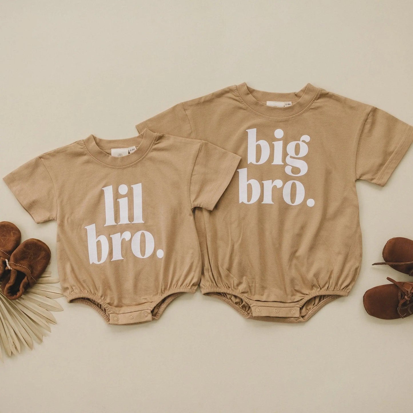 Little Joy Co. Organic Cotton Big Bro T Shirt Romper For Babies Ultra Soft -