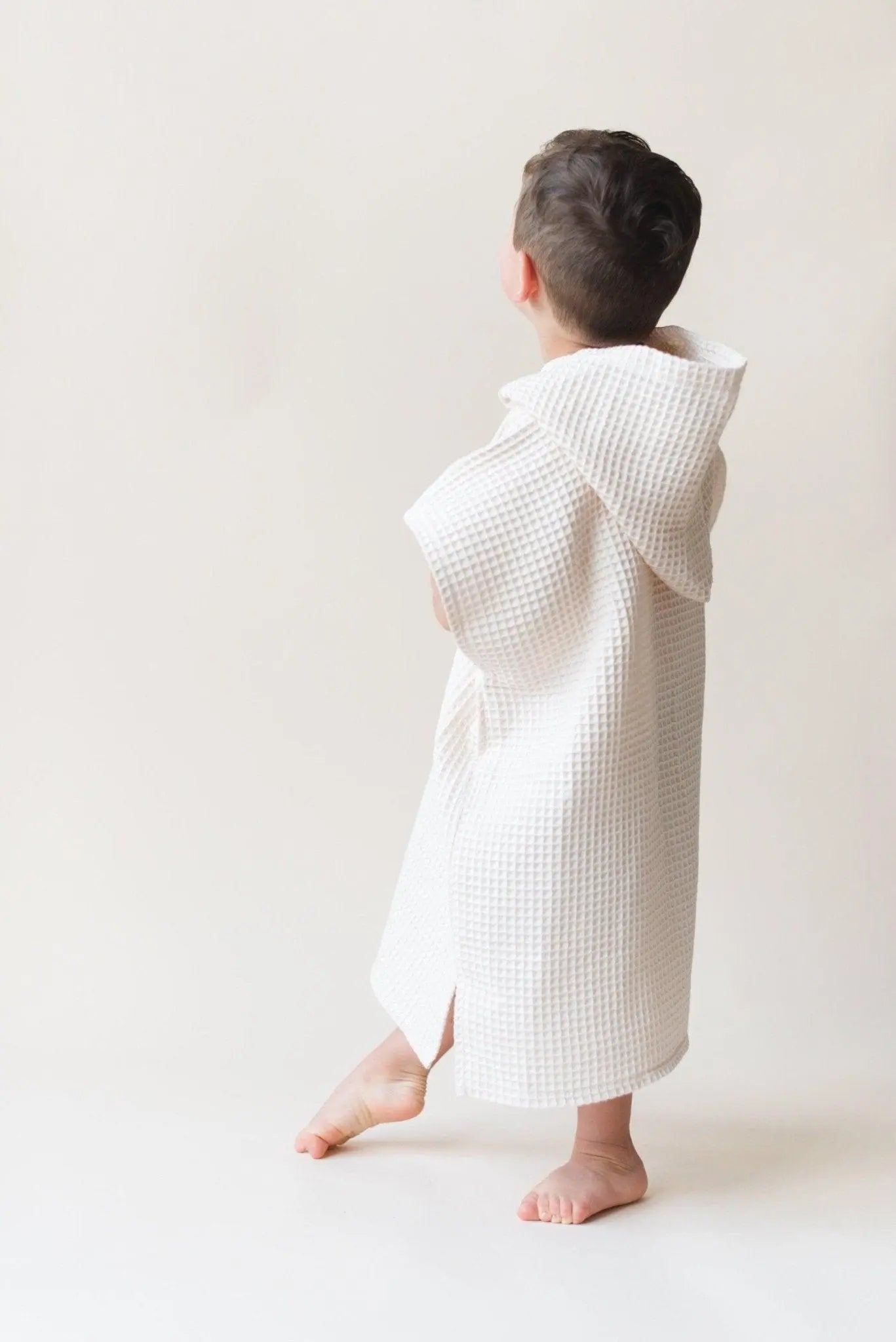 Little Joy Co. Organic Cotton Kids Waffle Beach Towel Poncho More Colors - Apparel & Accessories > Clothing > Baby & Toddler Clothing > Baby & Toddler Swimwear > Cover Ups