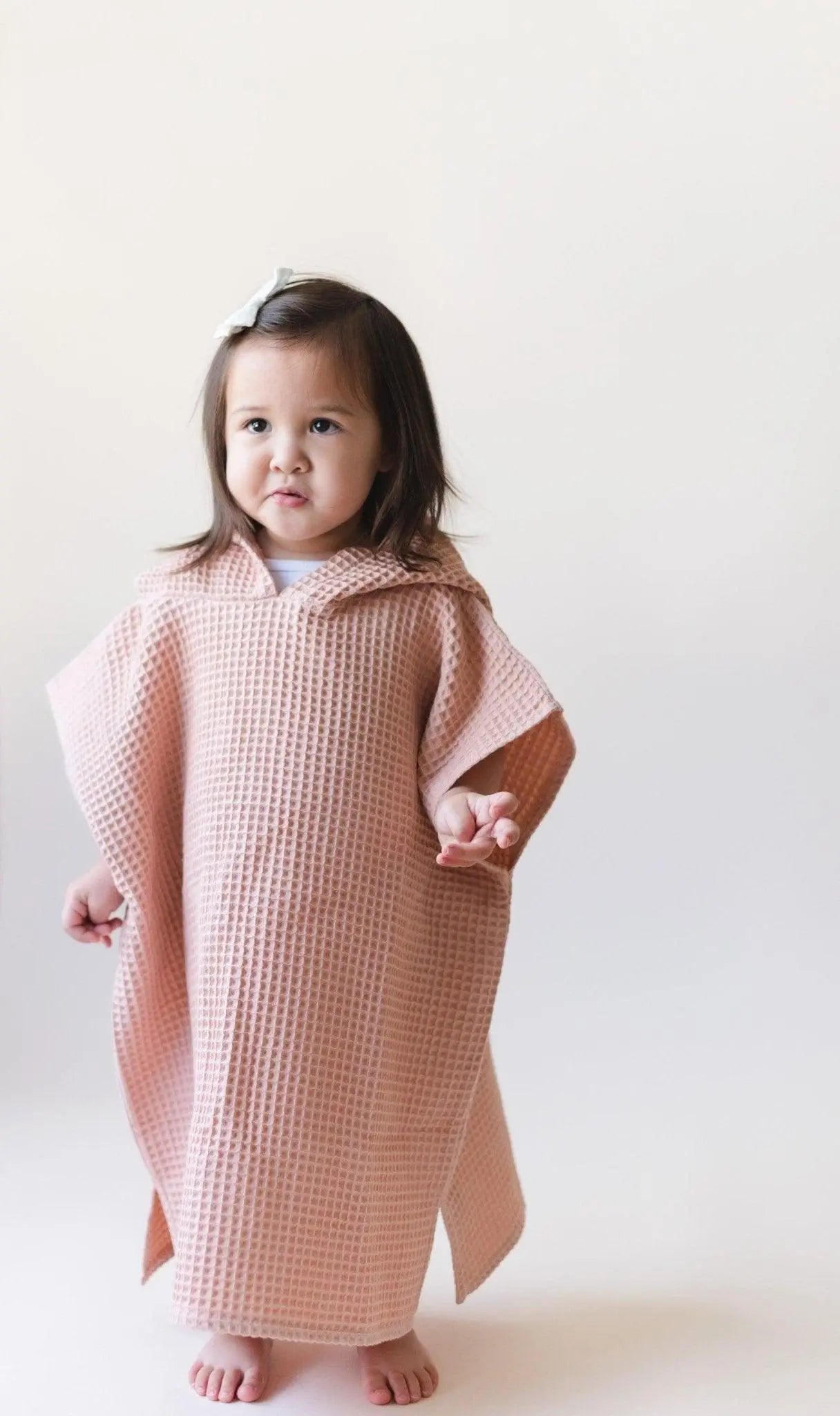 Little Joy Co. Organic Cotton Kids Waffle Beach Towel Poncho More Colors - Apparel & Accessories > Clothing > Baby & Toddler Clothing > Baby & Toddler Swimwear > Cover Ups