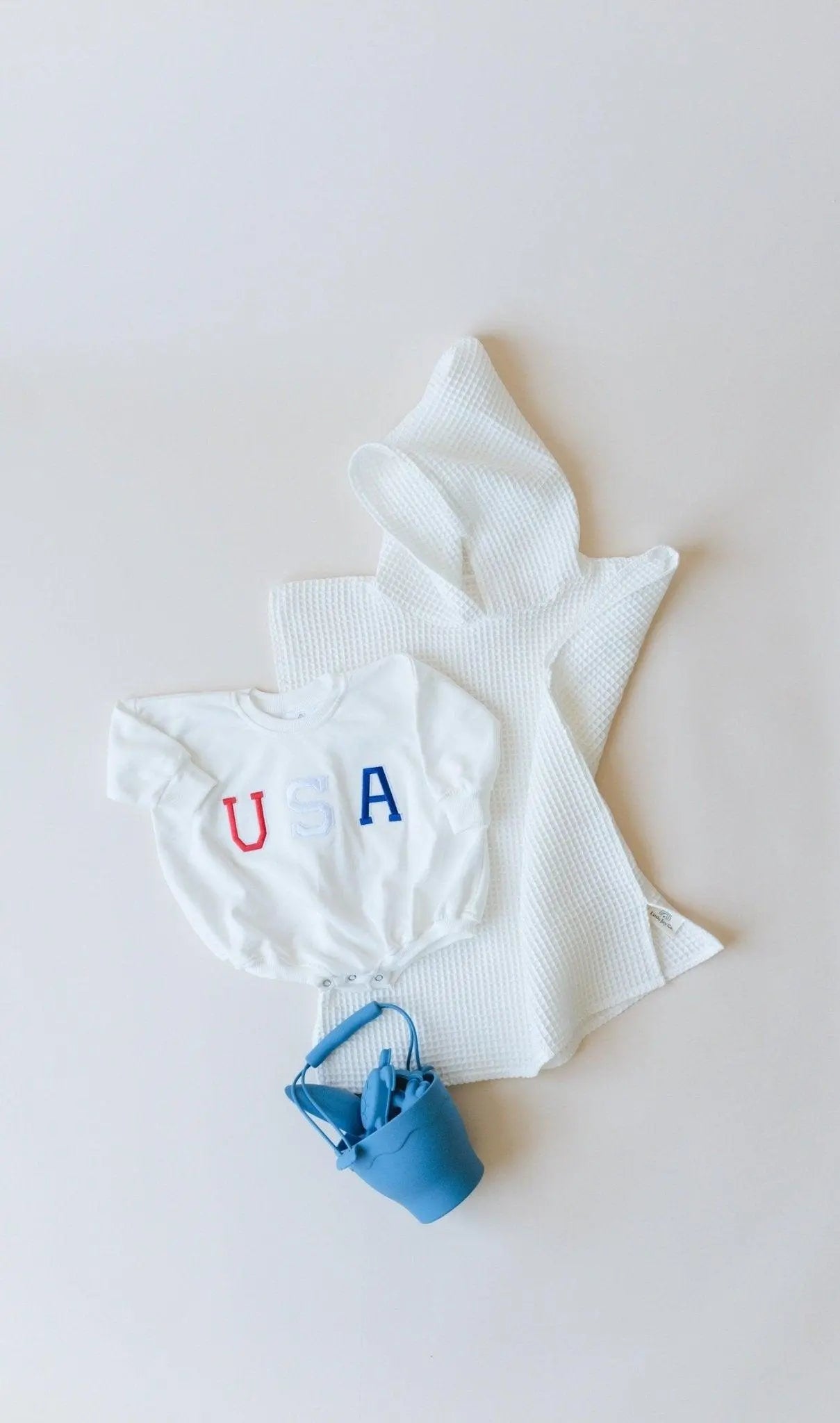 Little Joy Co. Organic Cotton Kids Waffle Beach Towel Poncho More Colors - Apparel & Accessories > Clothing > Baby & Toddler Clothing > Baby & Toddler Swimwear > Cover Ups