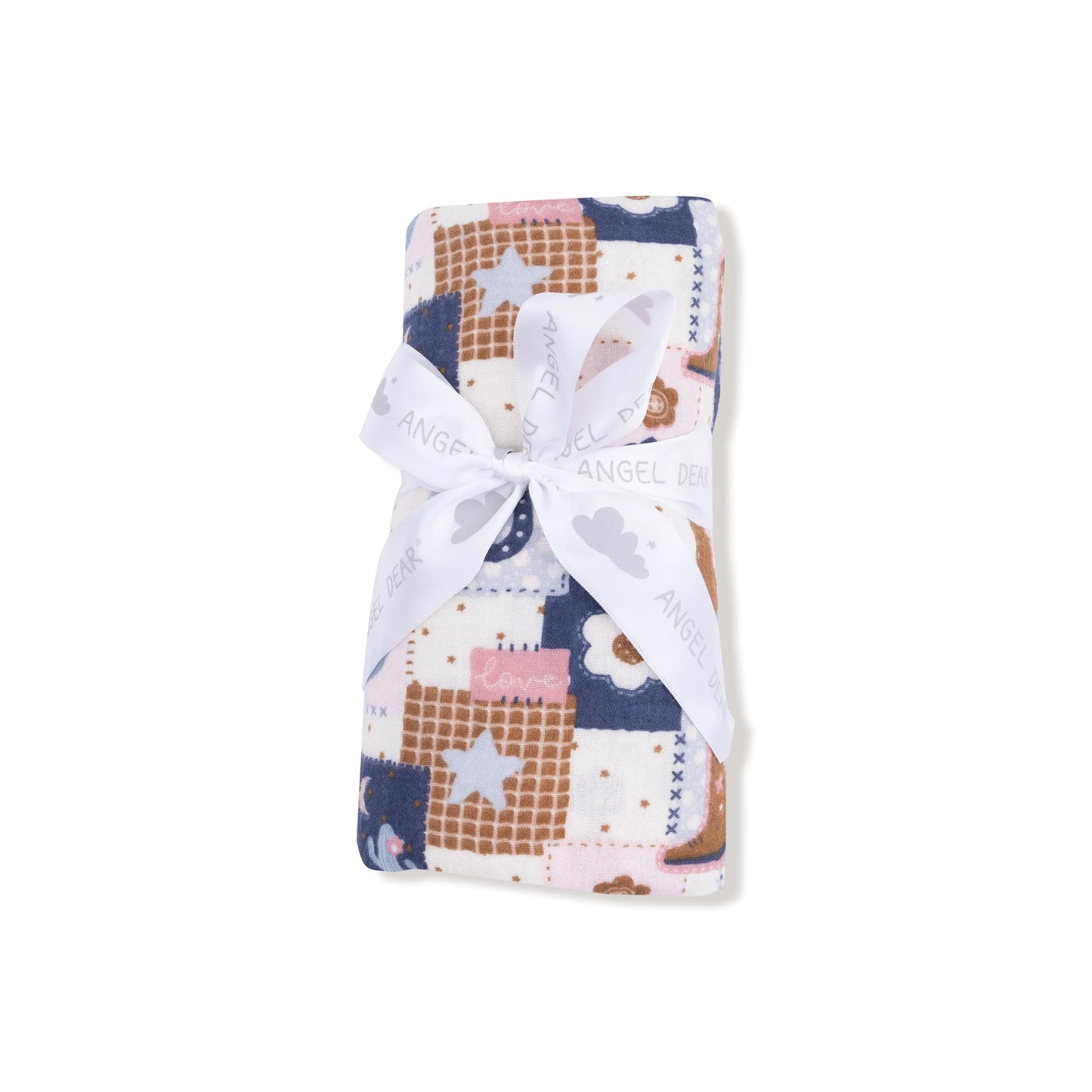 Organic Cotton Muslin Swaddle Blanket 47x47 Inches Soft Angel Dear Everetts Place: Online Boutique