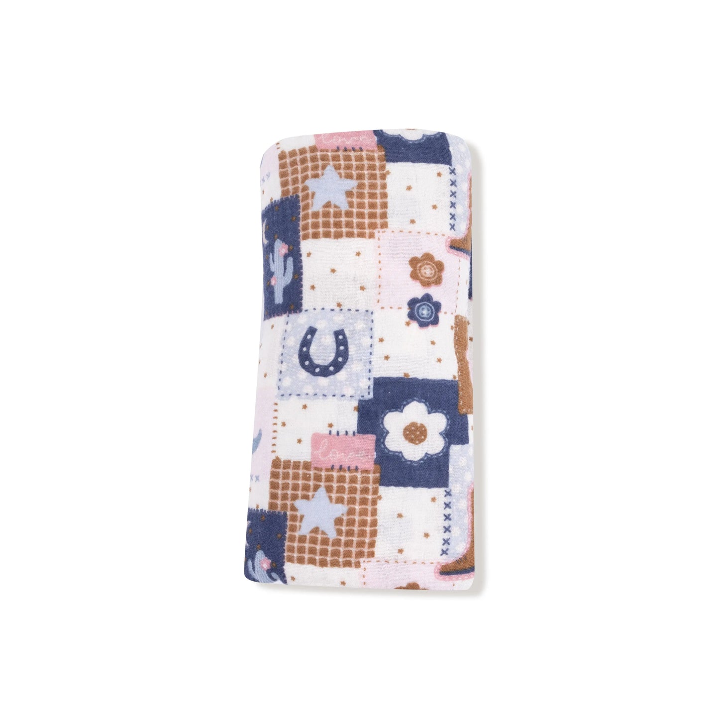 Organic Cotton Muslin Swaddle Blanket 47x47 Inches Soft Angel Dear Everetts Place: Online Boutique