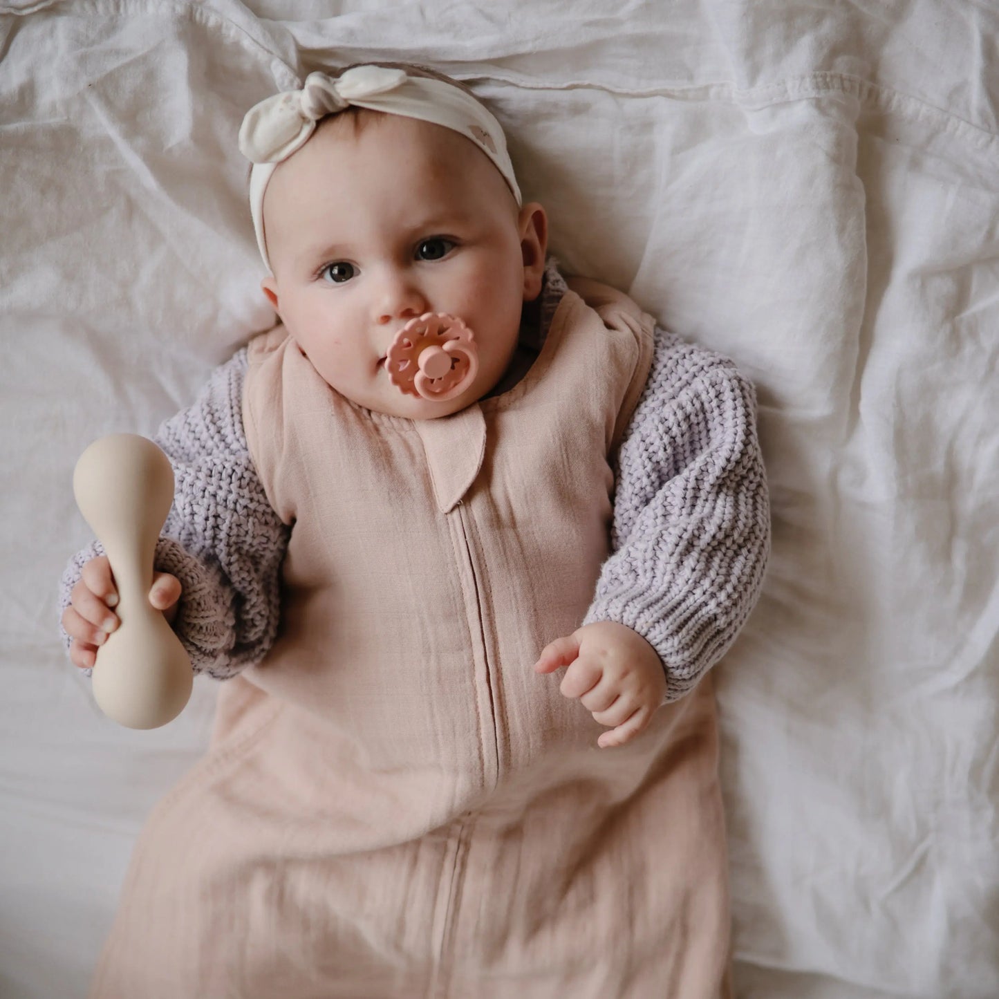 Organic Cotton Sleep Bag for Babies Lightweight Breathable Muslin Design with Two-Way Zipper Sleeveless Full Body Coverage Mushie Everetts Place: Online Boutique