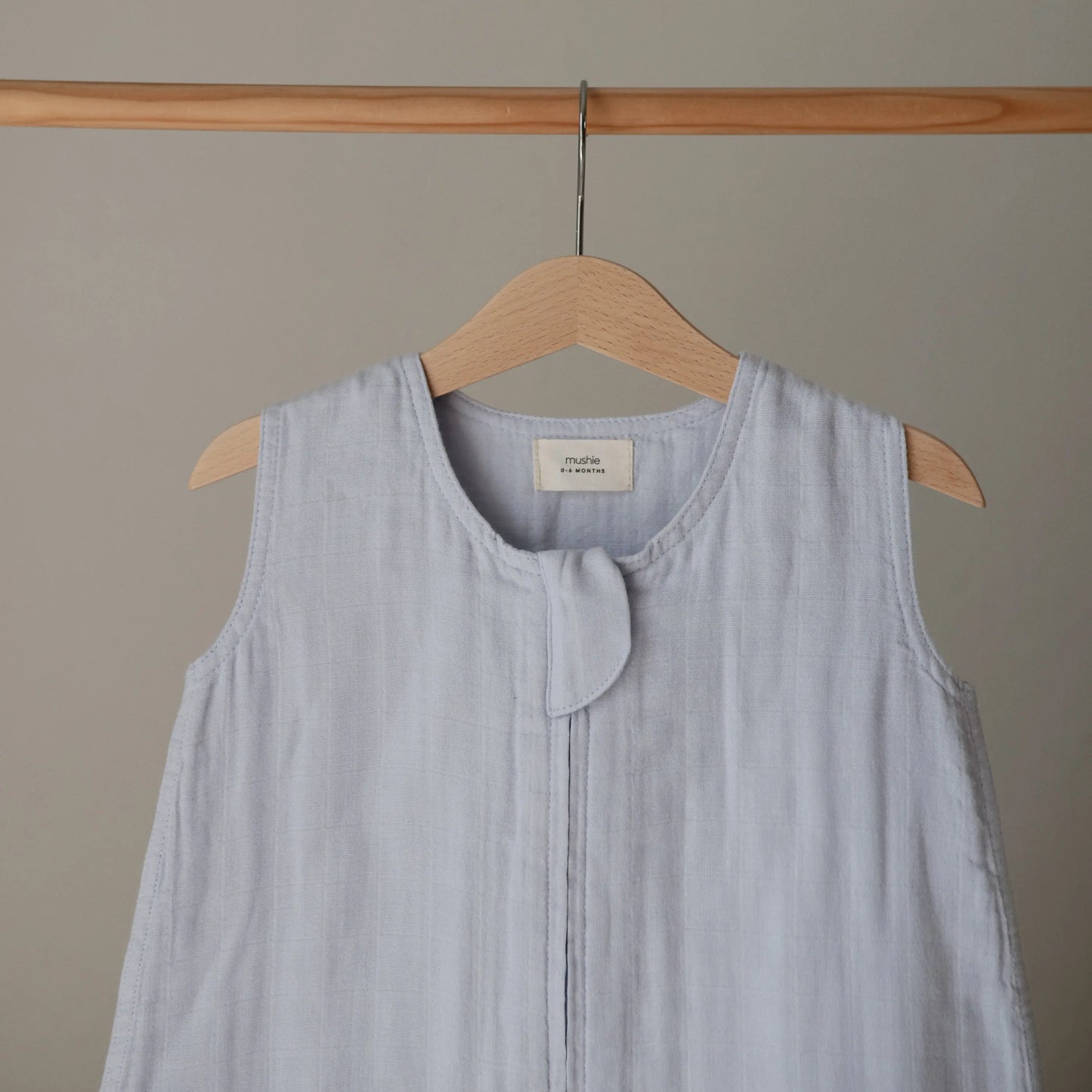 Organic Cotton Sleep Bag for Babies Lightweight Breathable Muslin Design with Two-Way Zipper Sleeveless Full Body Coverage Mushie Everetts Place: Online Boutique