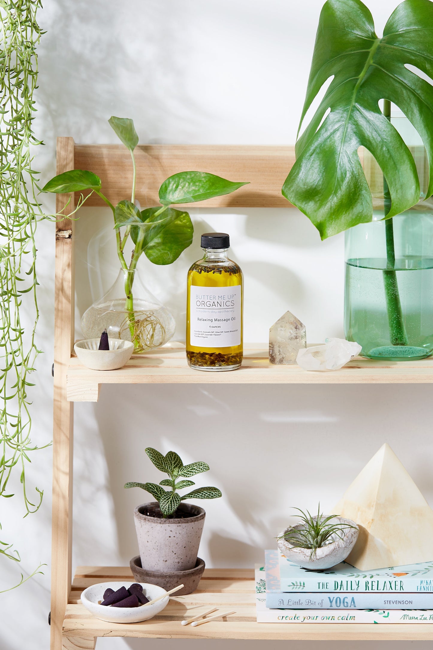Organic Lavender Massage Oil with No Residue for Relaxation and Spa Use Butter Me Up Organics Everetts Place: Online Boutique