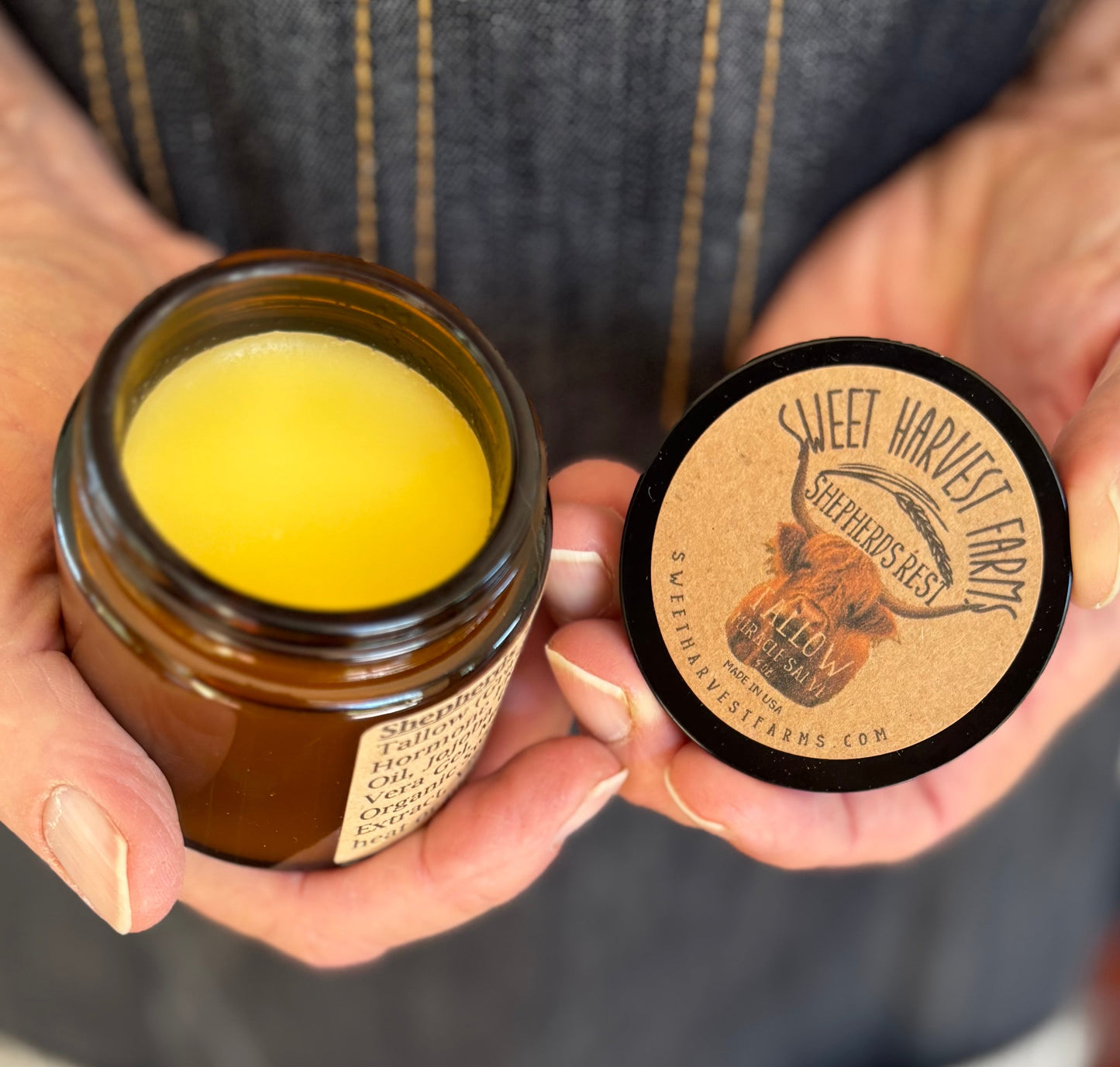 Organic Shepherds Rest Tallow Miracle Salve Grass Fed Sweet Harvest Farms Everetts Place: Online Boutique