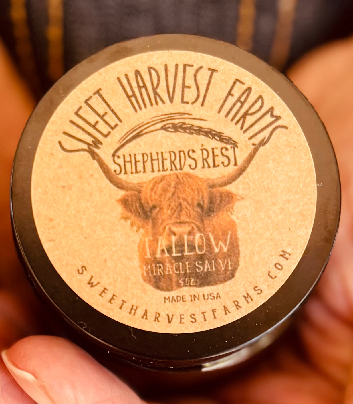 Organic Shepherds Rest Tallow Miracle Salve Grass Fed Sweet Harvest Farms Everetts Place: Online Boutique