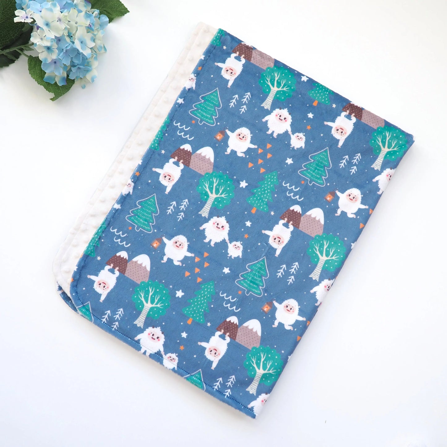 Baby & Toddler Minky Blanket - Yeti Dreams Honey Lemonade