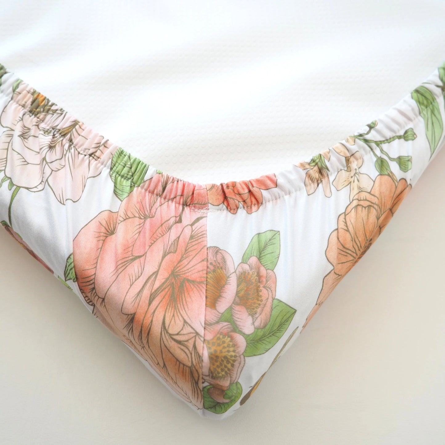 Changing Pad Cover - Botanical Floral Honey Lemonade