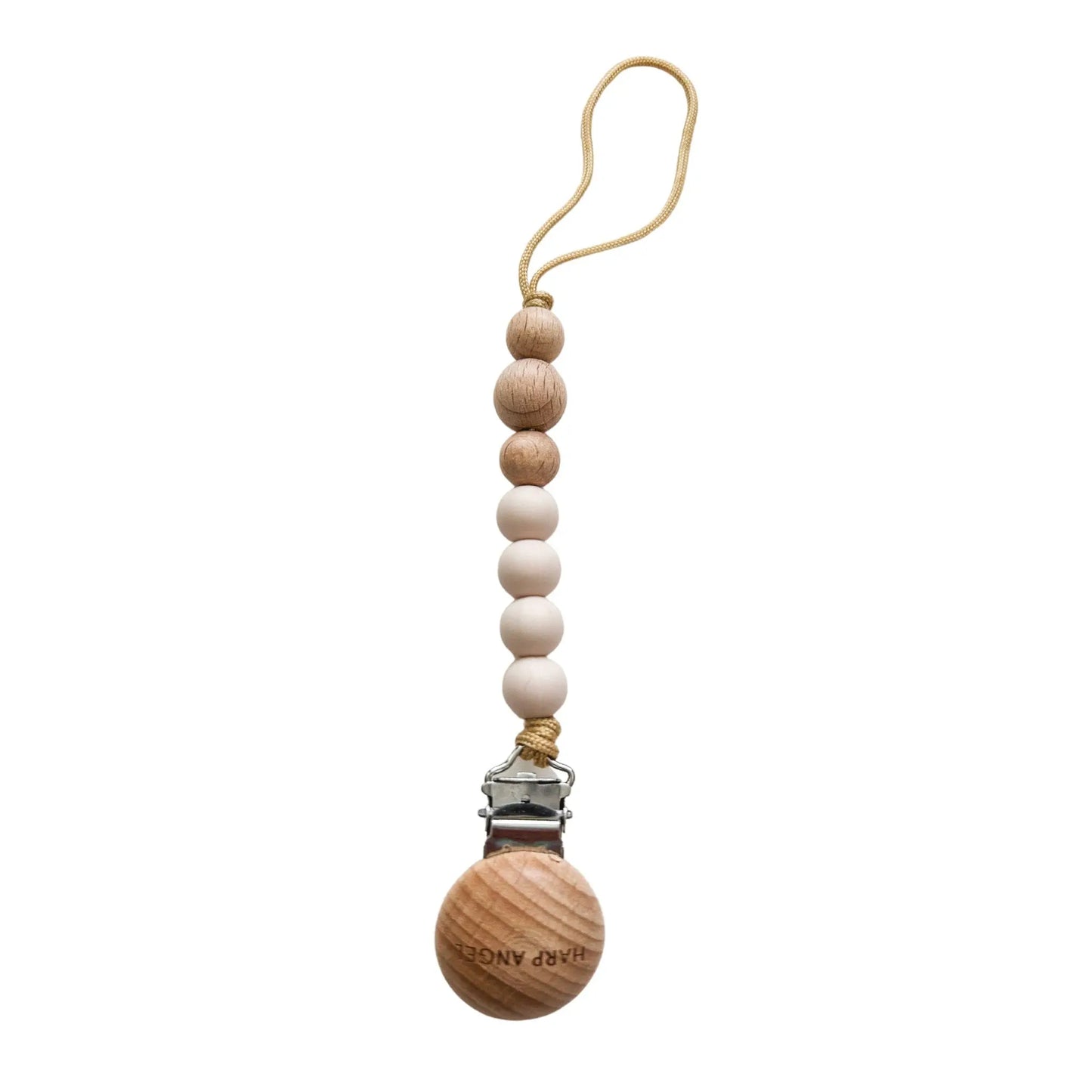 Pacifier Clip Harper (Cream) Harp Angel Boutique