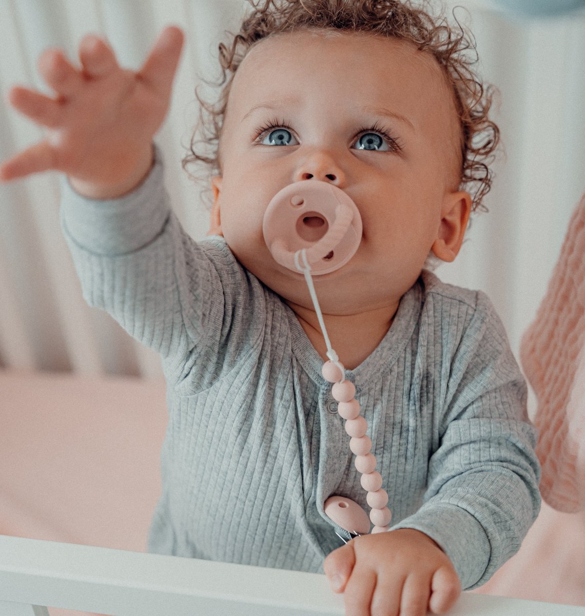 Comfy Cubs Pacifier Set Pink Blush 4 Pack Baby Silicone BPA Free - Everetts Place Boutique -