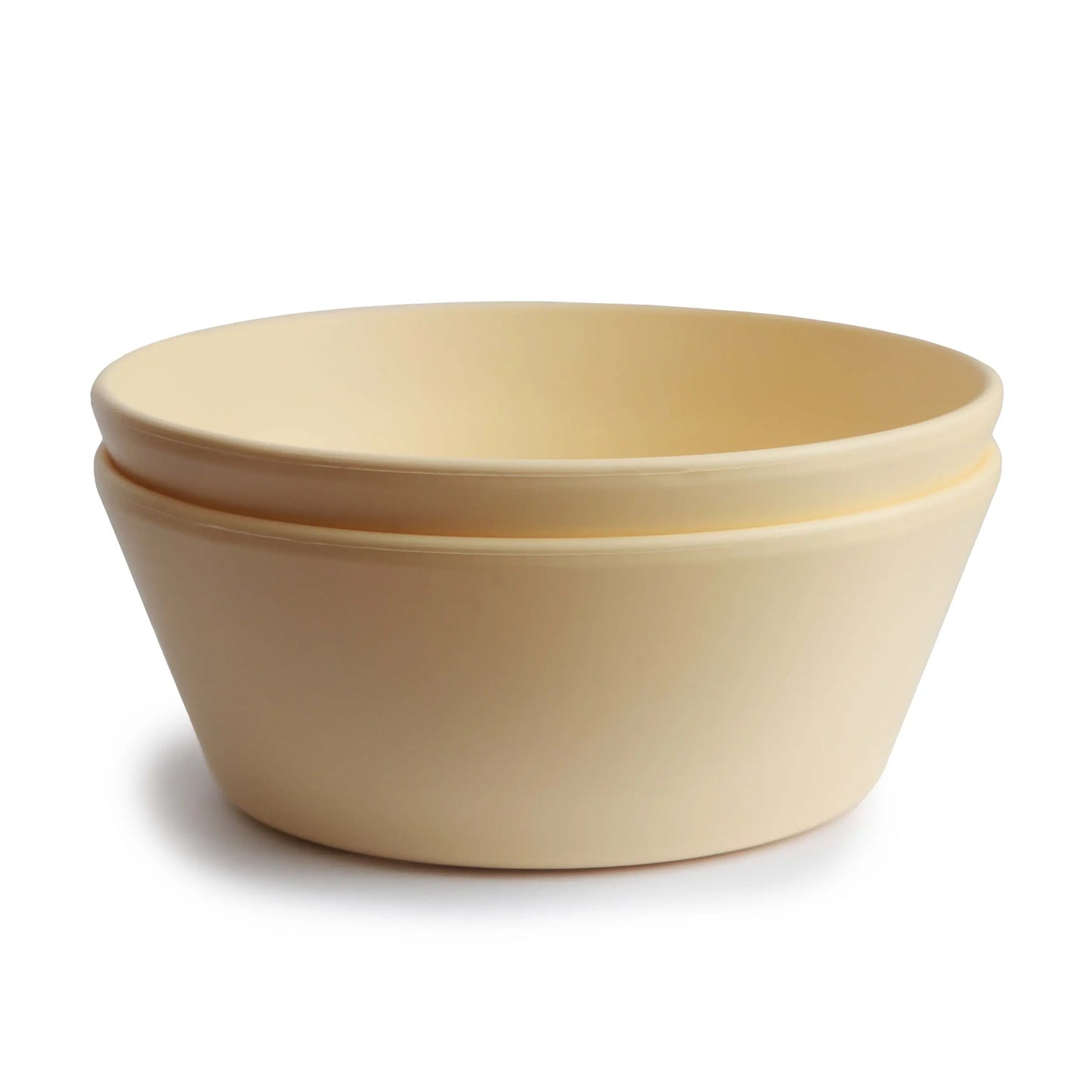 Round Dinnerware Bowl Set BPA Free Plastic Dishwasher Safe Microwave Safe Mushie