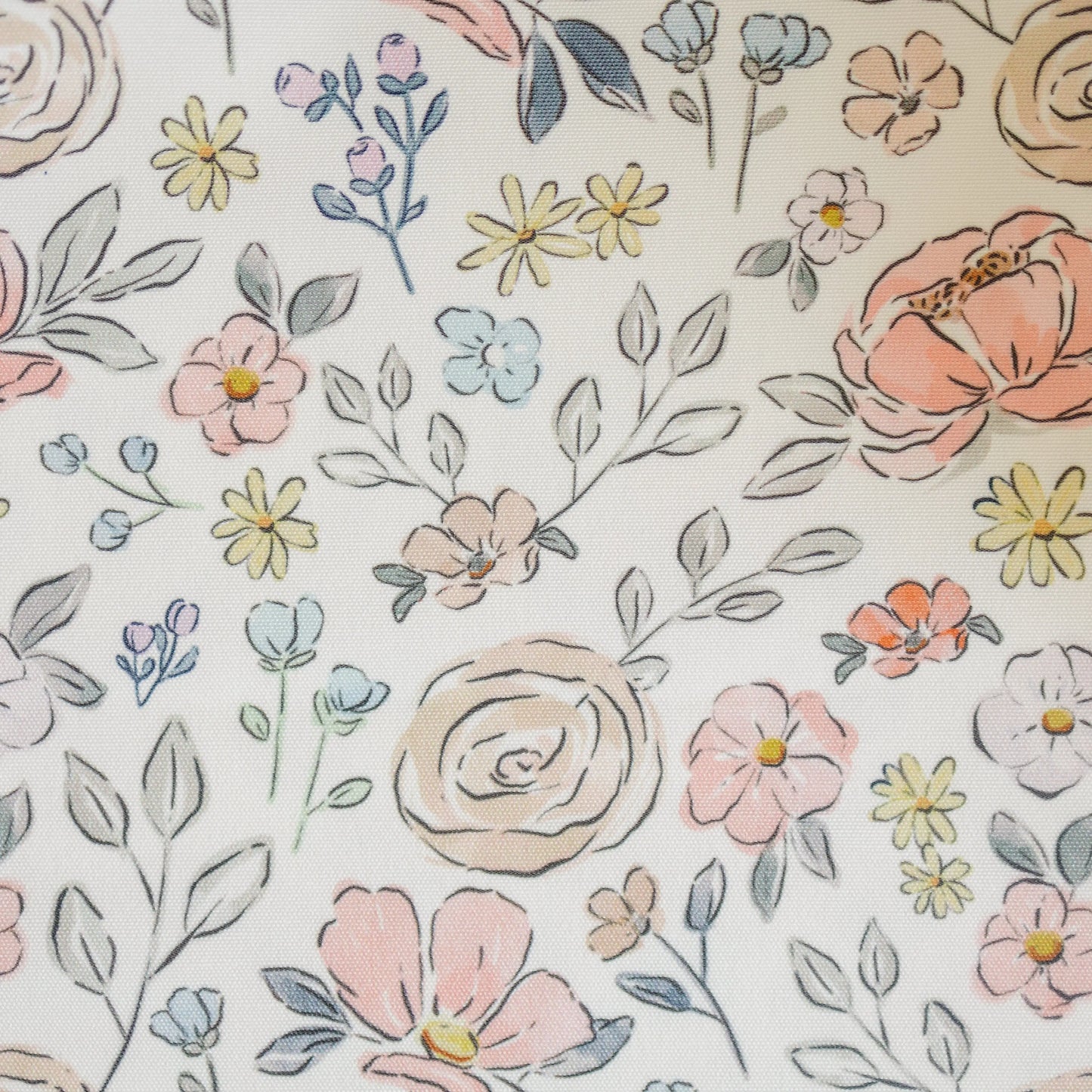 Pastel Floral Ikea Antilop Cushion Cover White Wipeable Little Joy Co. Everetts Place: Online Boutique