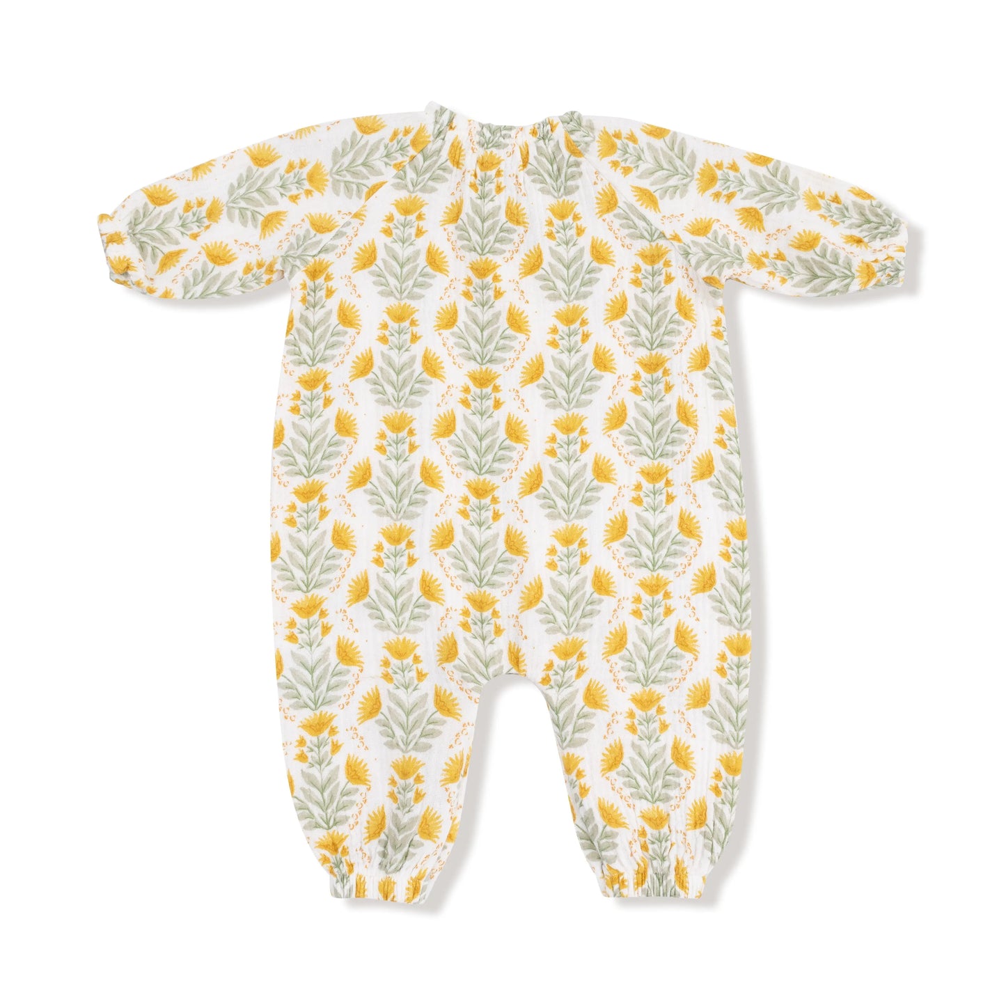 Peasant Romper Cozy Organic Cotton Muslin With Elastic Neck Angel Dear Everetts Place: Online Boutique