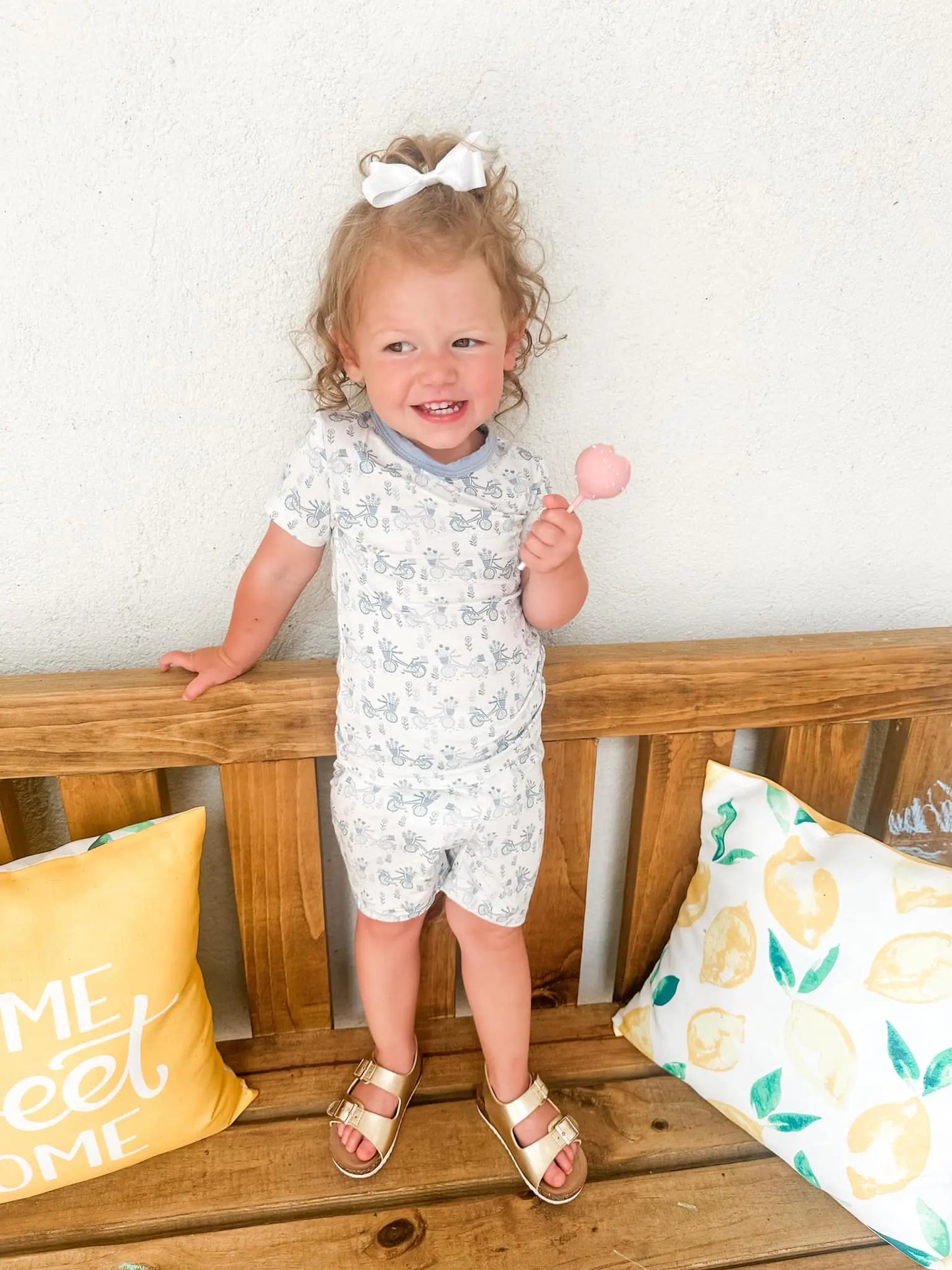 Pedal Around 2Pc Bamboo Pajamas Set For Women Nightwear Little Joy Co. Everetts Place: Online Boutique