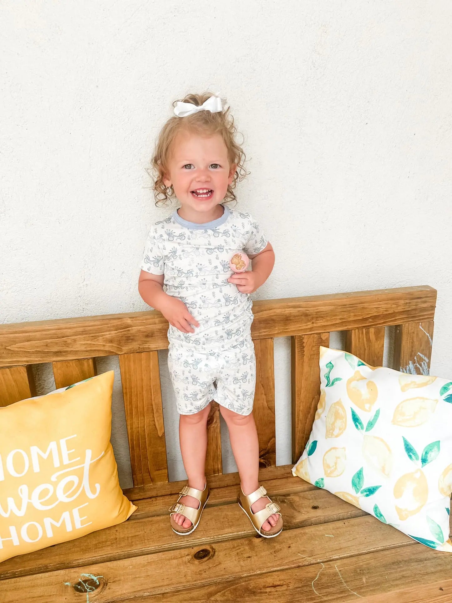 Pedal Around 2Pc Bamboo Pajamas Set For Women Nightwear Little Joy Co. Everetts Place: Online Boutique