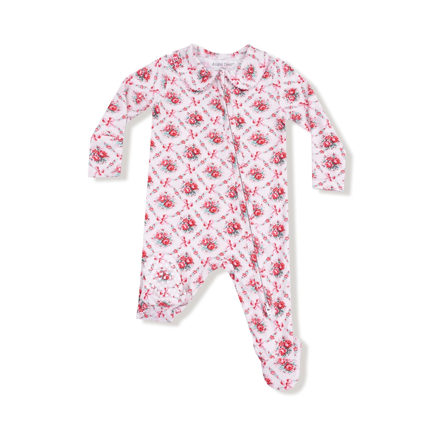 Peter Pan 2 Way Zipper Footie with Collar Baby Comfort Angel Dear Everetts Place: Online Boutique