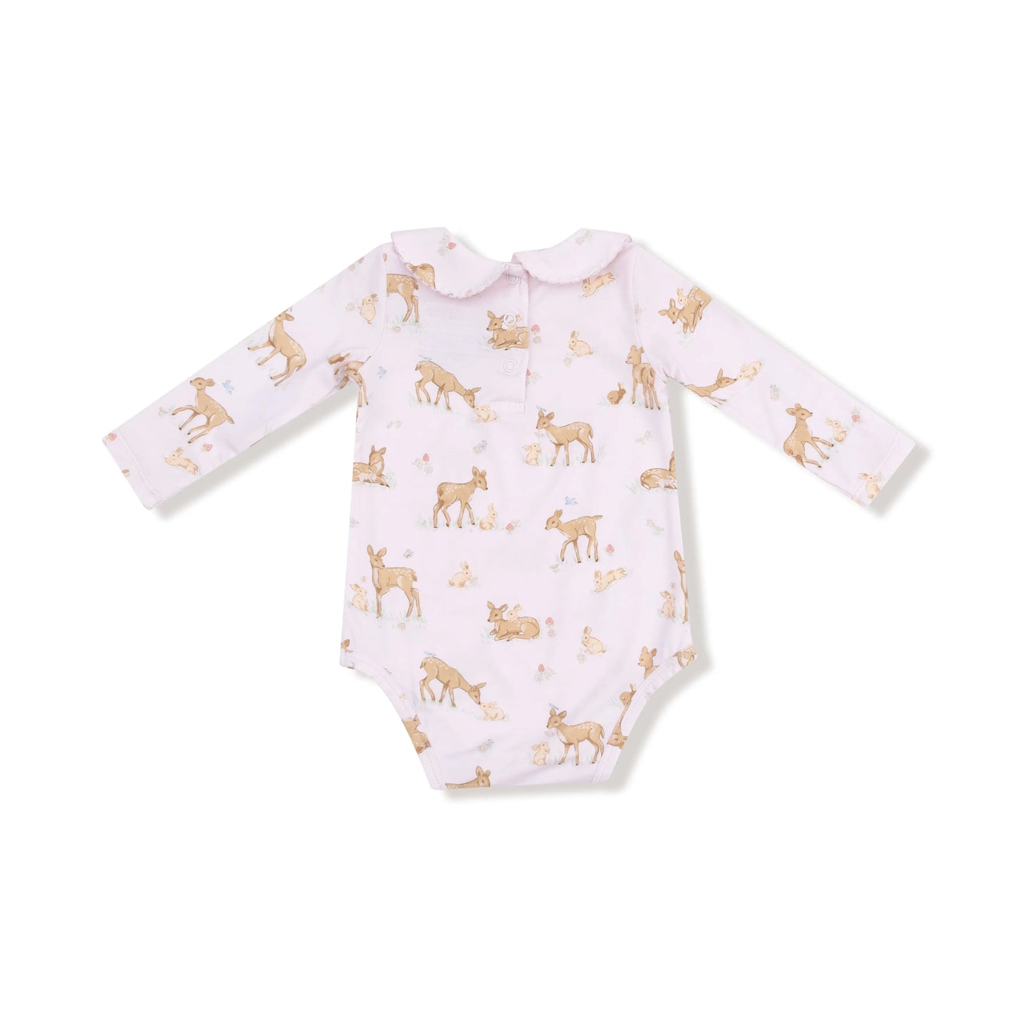 Peter Pan Collar Long Sleeve Baby Bodysuit By Angel Dear Angel Dear Everetts Place: Online Boutique