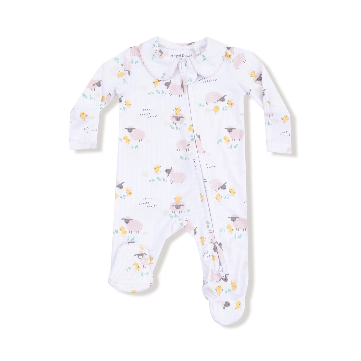 Peter Pan Two Way Zipper Footie With Peter Pan Collar Angel Dear Everetts Place: Online Boutique