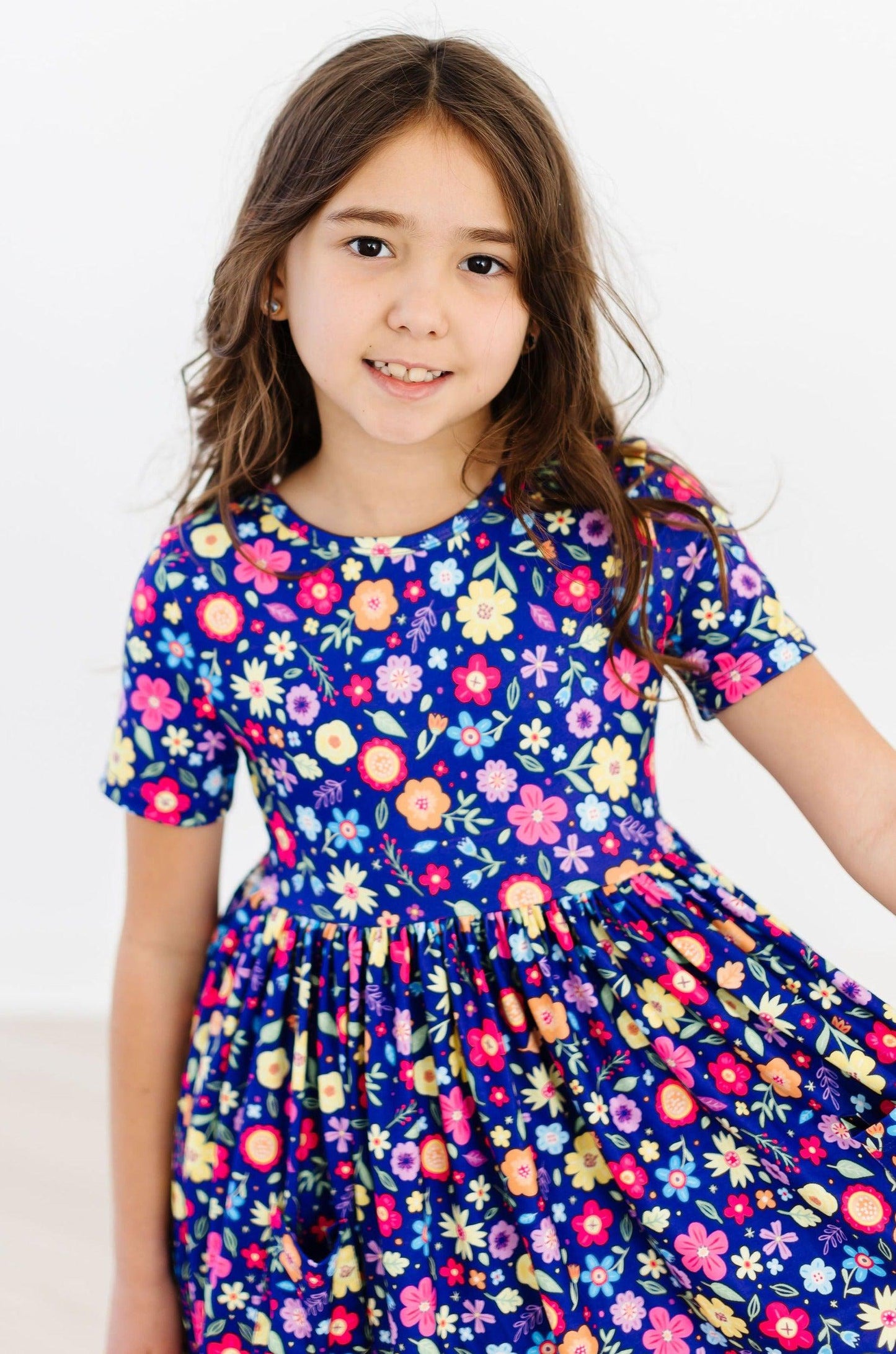 Mila & Rose ® Pick a Posy Short Sleeve Pocket Twirl Dress Mila Rose - Apparel & Accessories > Clothing > Dresses Twirl Pocket Dress S/S