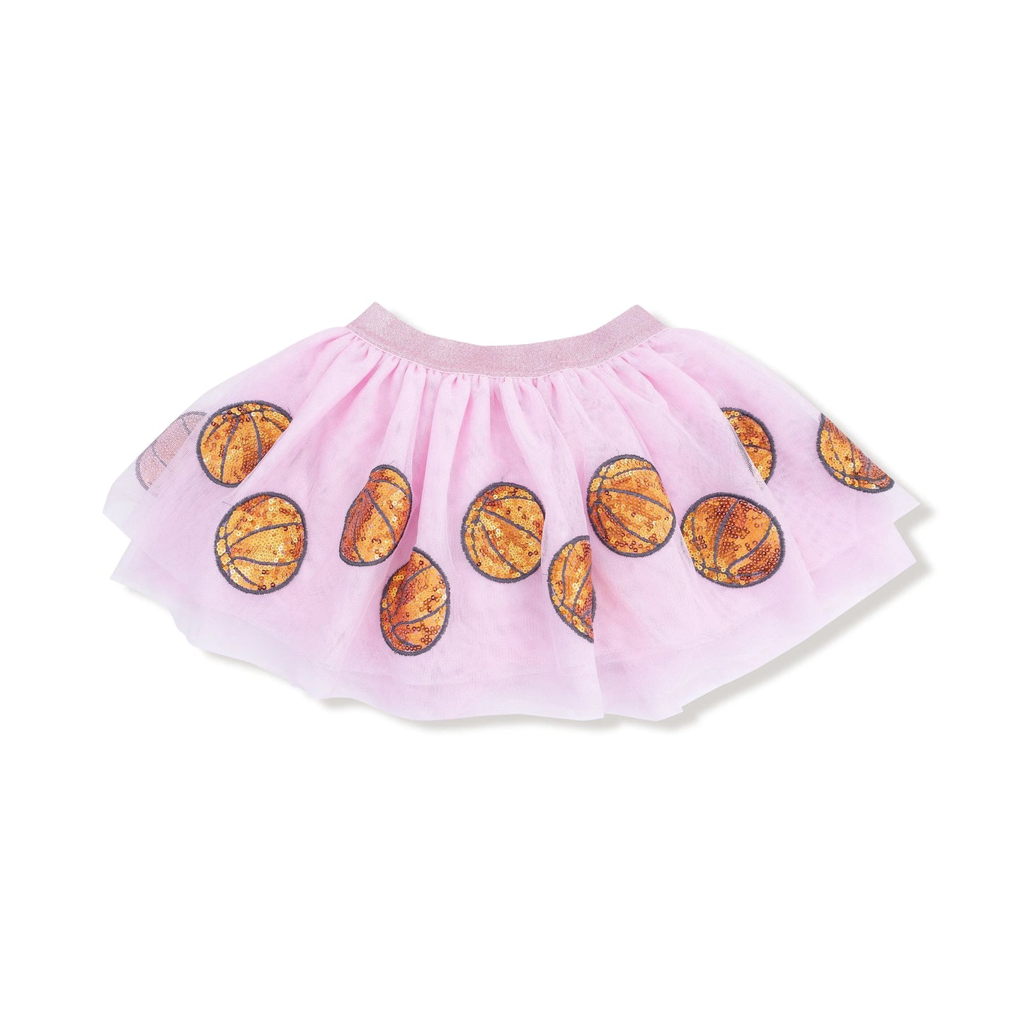 Pink Basketball Tutu Skirt With Sequin Appliques Sparkly Angel Dear Everetts Place: Online Boutique