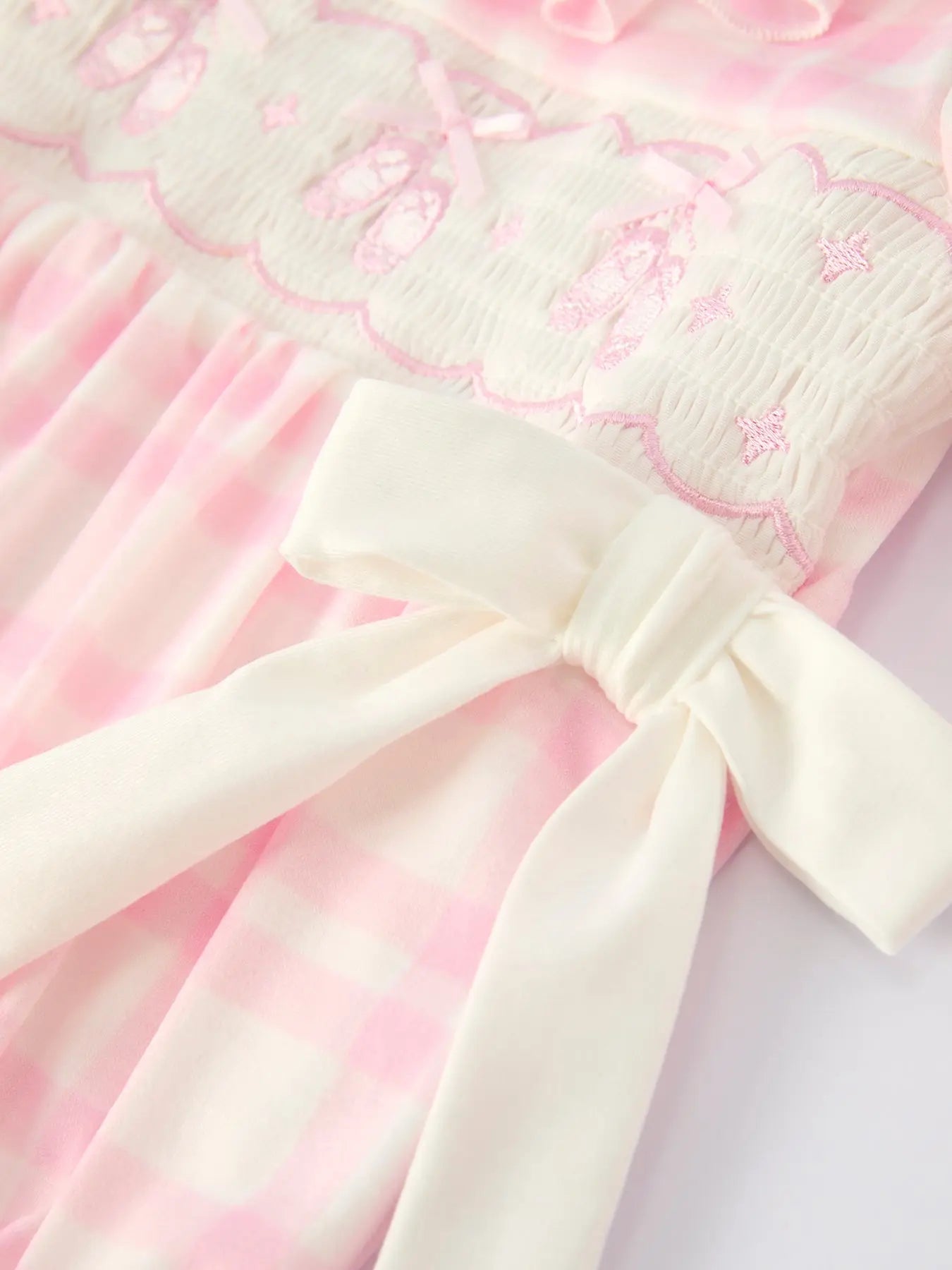 Pink Christmas Bow Plaid Baby Romper Soft And Comfortable Rylee Faith Designs Everetts Place: Online Boutique