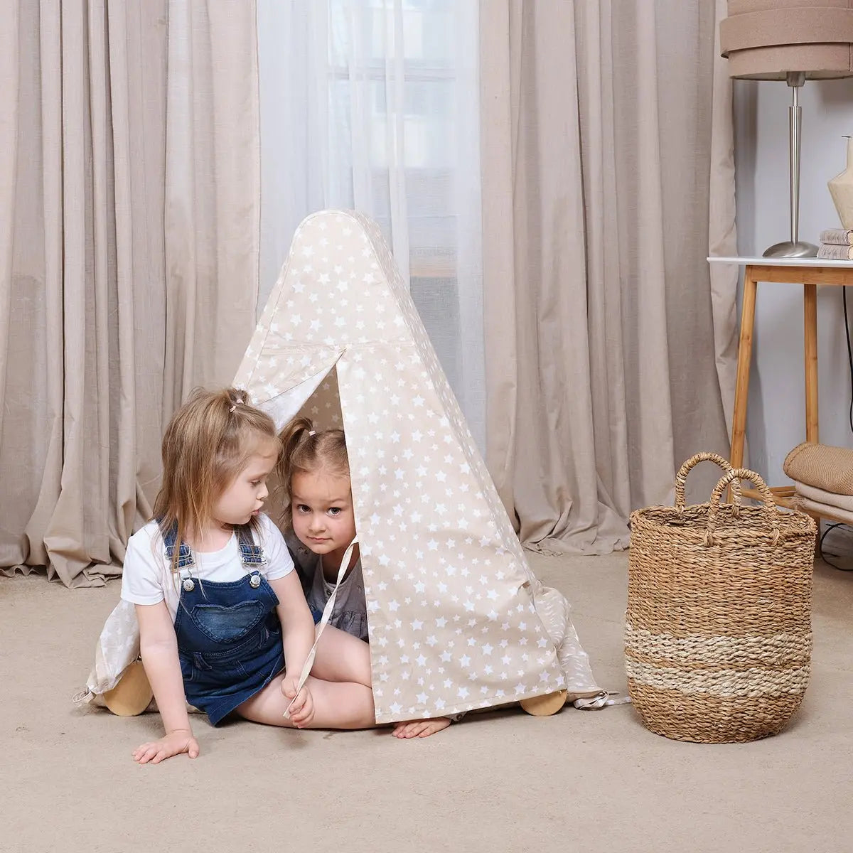 Play Tent Cover with Mat for Climbing Triangle Ladder Cozy Teepee Setup Goodevas Everetts Place: Online Boutique