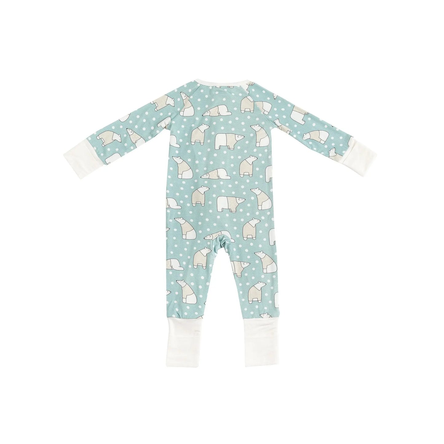Polar Bears Convertible Zip Footies For Babies Dreamlet Dreamlet Everetts Place: Online Boutique