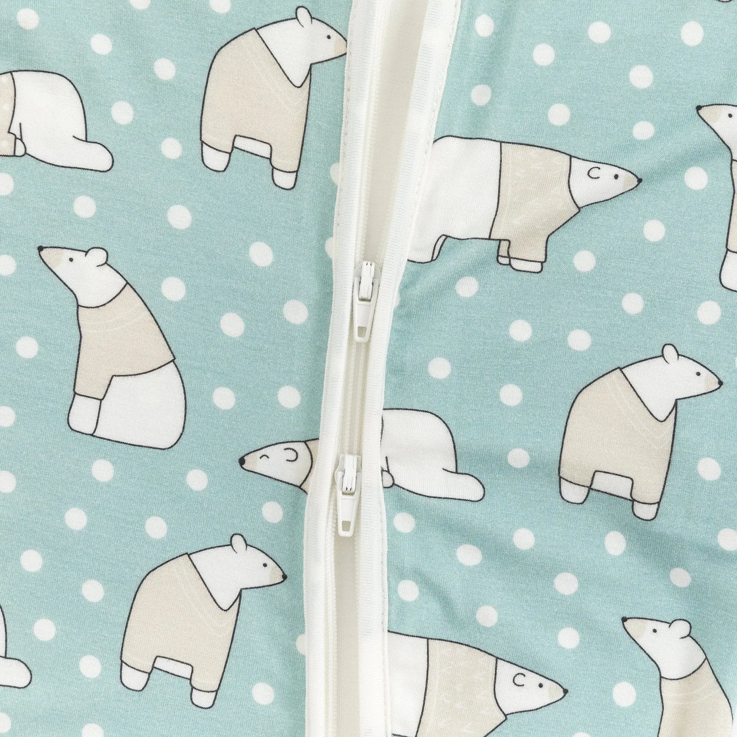 Polar Bears Convertible Zip Footies For Babies Dreamlet Dreamlet Everetts Place: Online Boutique