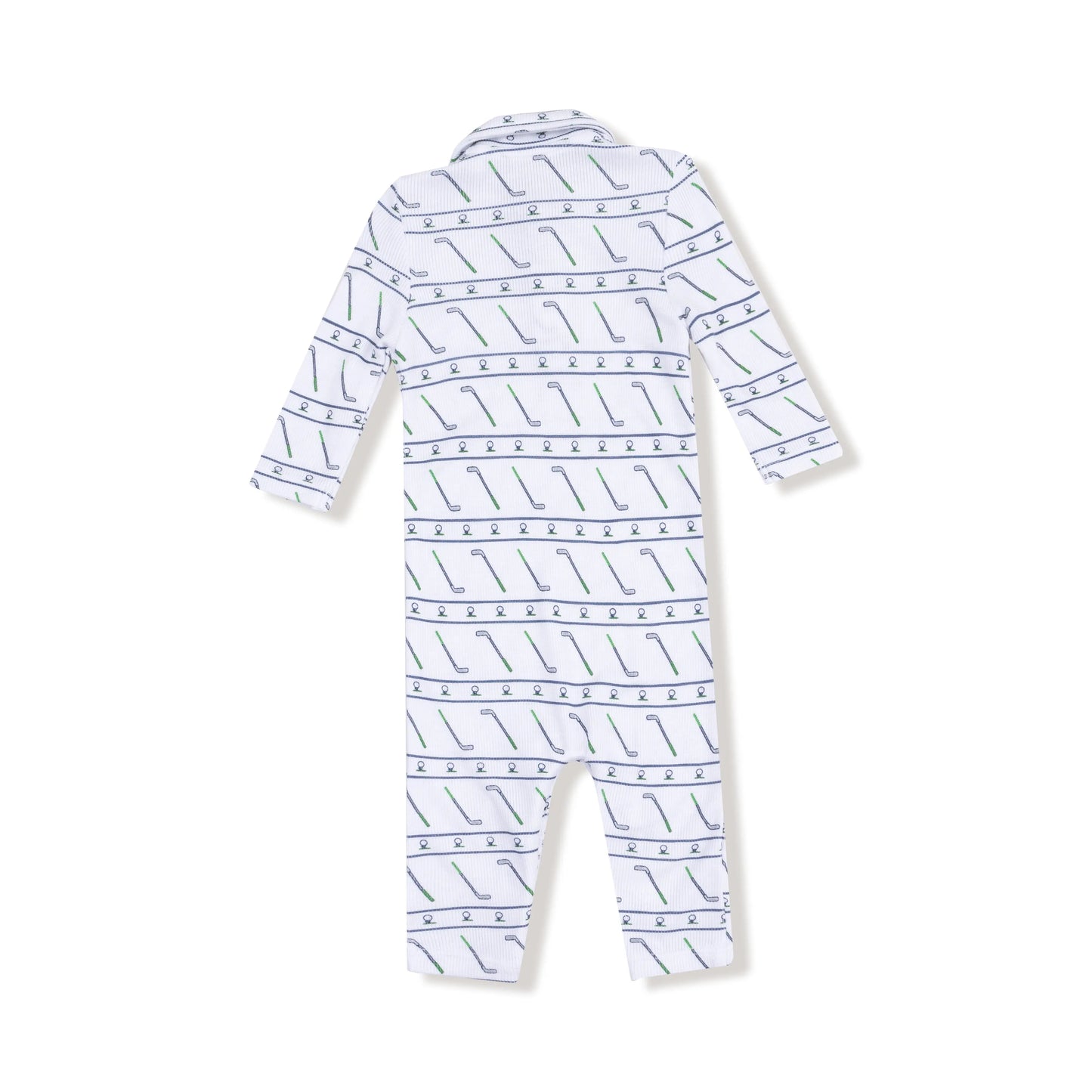 Polo Romper For Babies In Soft Ribbed Modal With Collar Angel Dear Everetts Place: Online Boutique