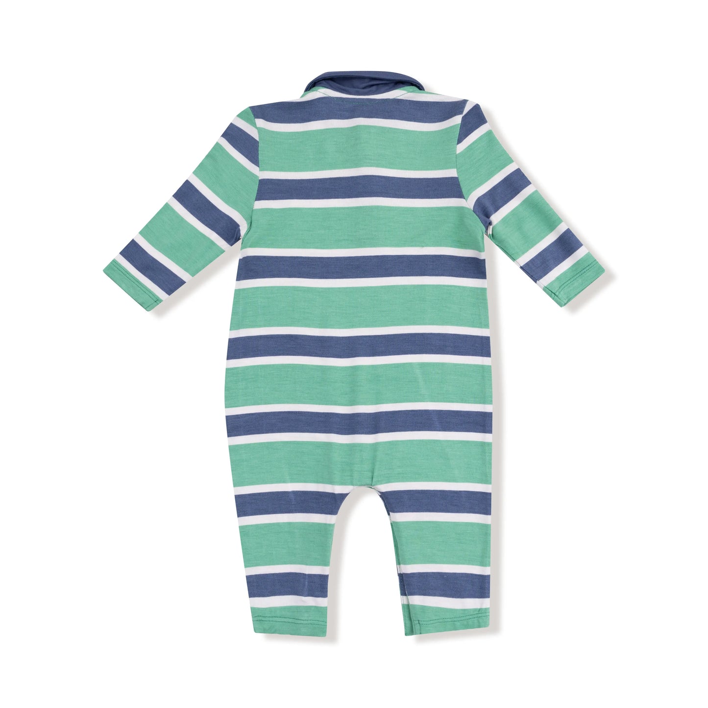 Polo Romper for Babies Soft Bamboo Viscose Cozy and Stylish Fall Winter Wear Angel Dear Everetts Place: Online Boutique