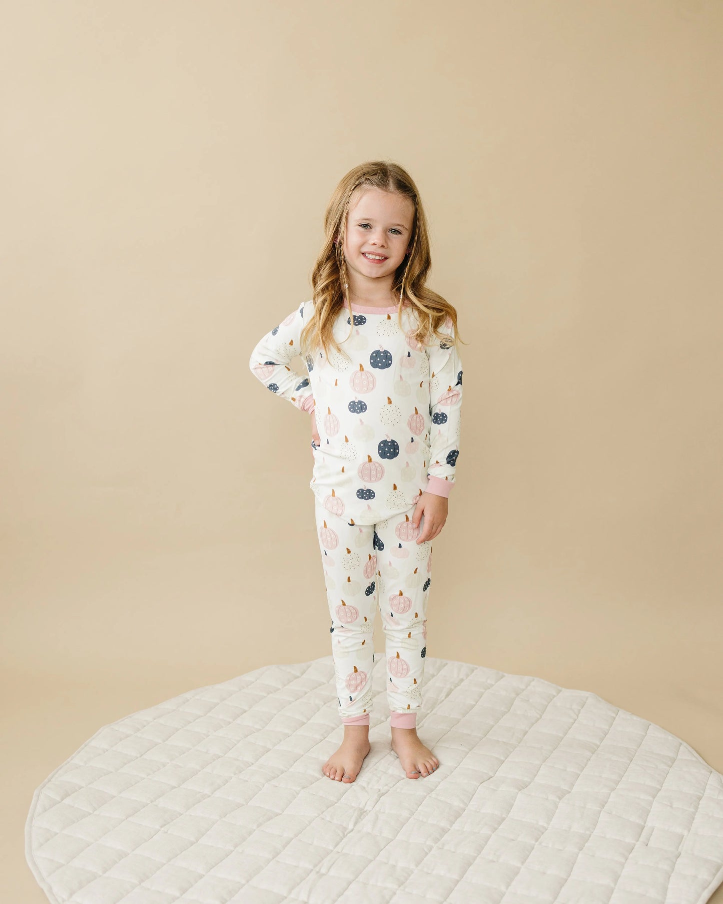 Pretty N Pumpkin 2pc Bamboo Pajamas Set for Kids Snug Fit Little Joy Co. Everetts Place: Online Boutique