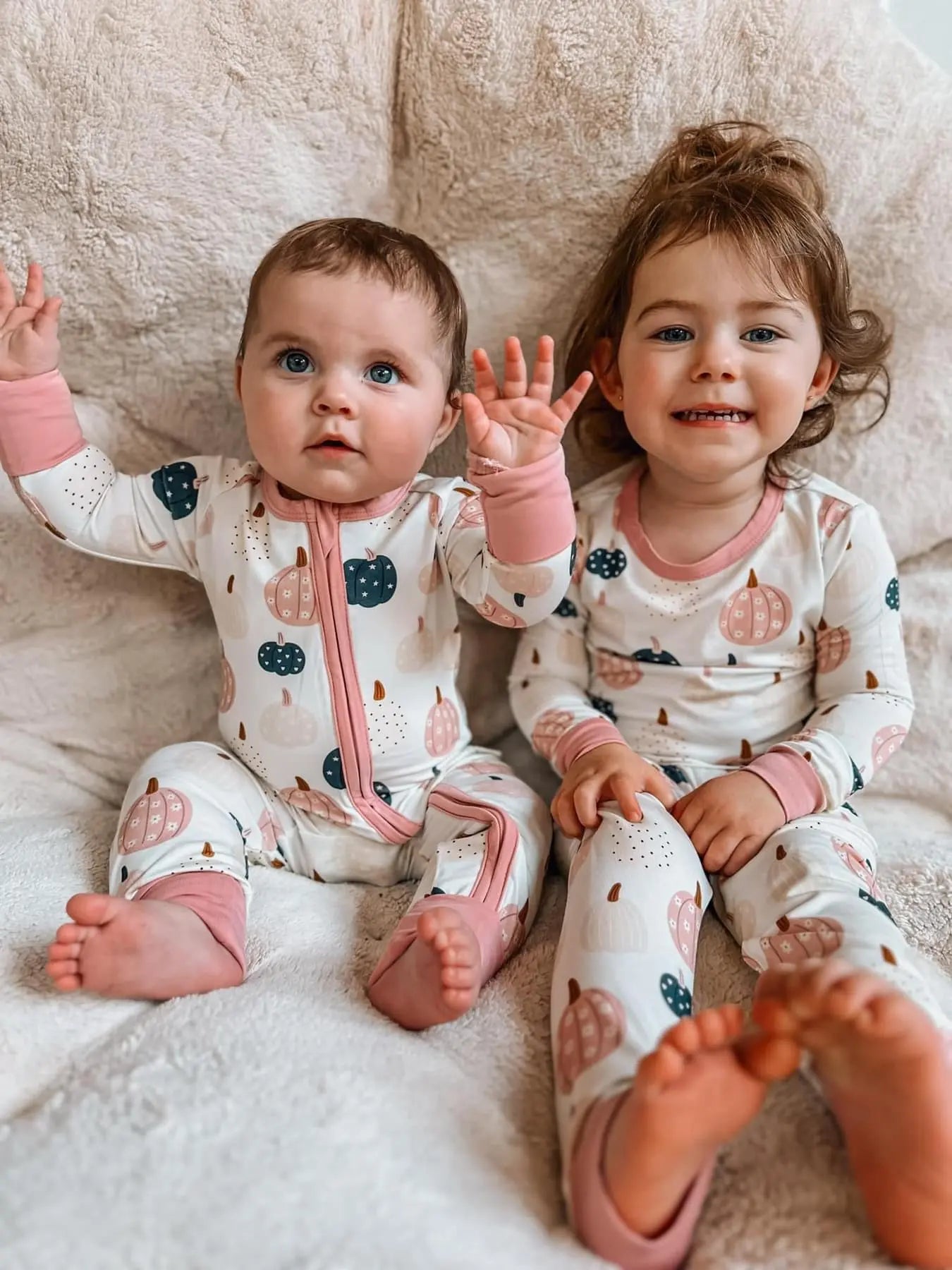 Pretty N Pumpkin 2pc Bamboo Pajamas Set for Kids Snug Fit Little Joy Co. Everetts Place: Online Boutique