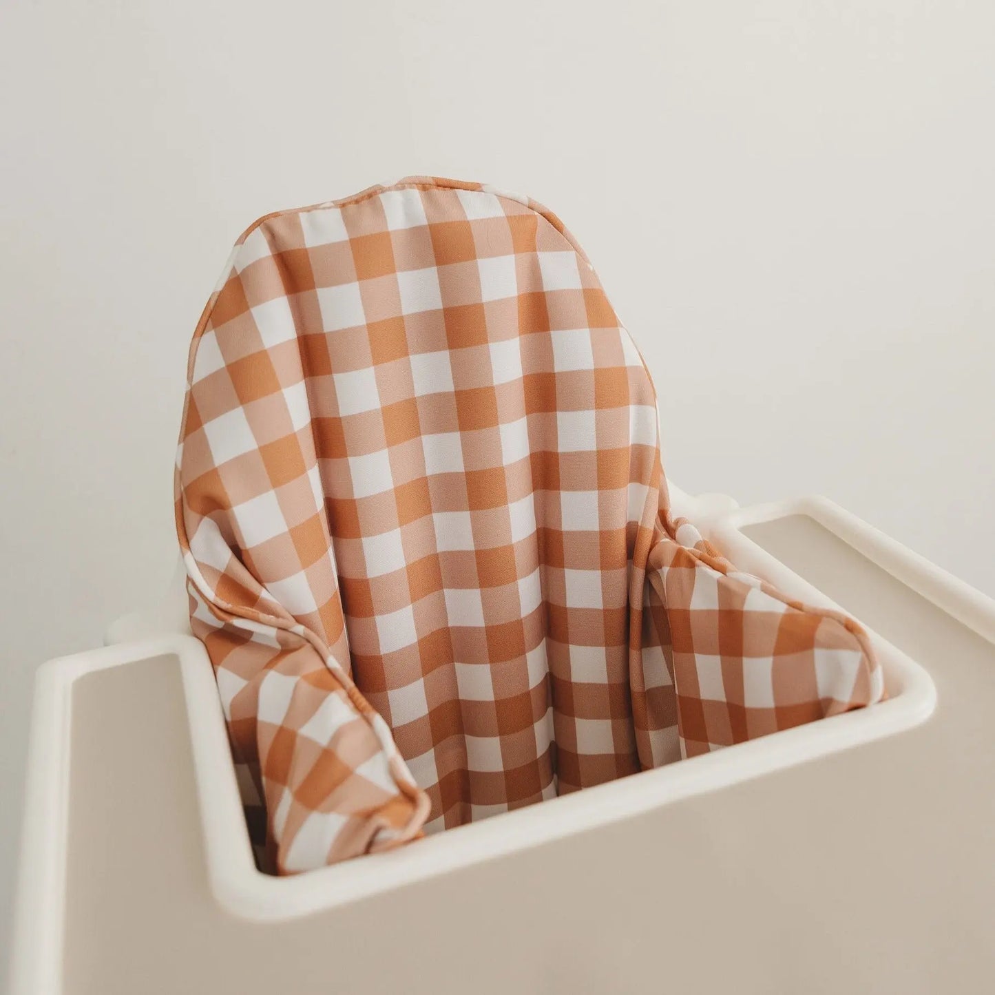 Pumpkin Gingham Cushion Cover for IKEA Antilop Highchair Little Joy Co. Everetts Place: Online Boutique
