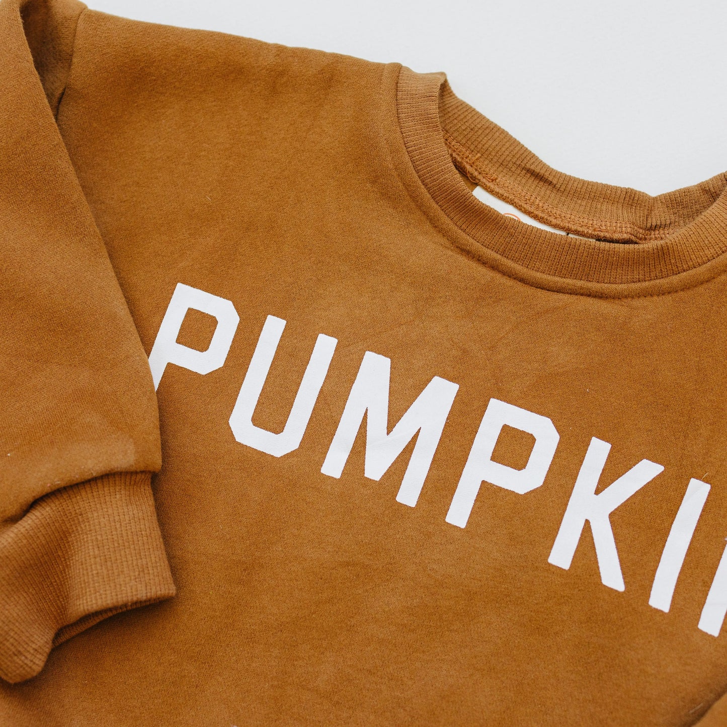 Pumpkin Graphic Crewneck Sweatshirt For Kids Cotton Fleece Little Joy Co. Everetts Place: Online Boutique