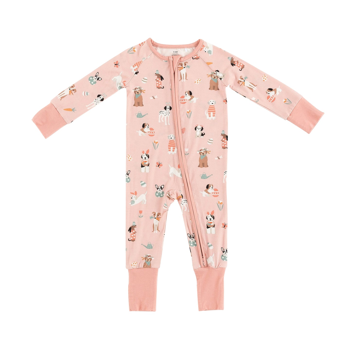 Puppy Egg Hunt (Convertible Zip Footies) - Pink Dreamlet Everetts Place: Online Boutique