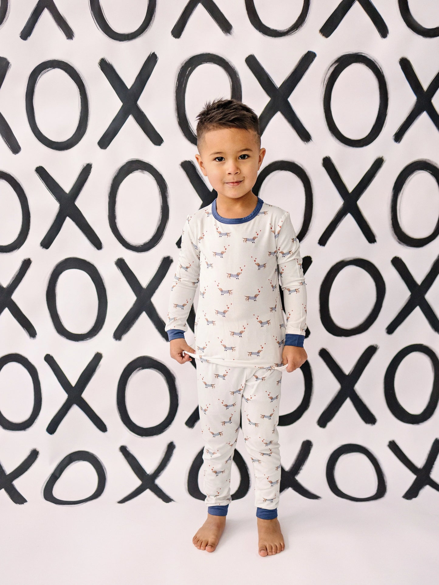 Puppy Love Two Piece Bamboo Pajamas Set For Cozy Sleep Little Joy Co. Everetts Place: Online Boutique