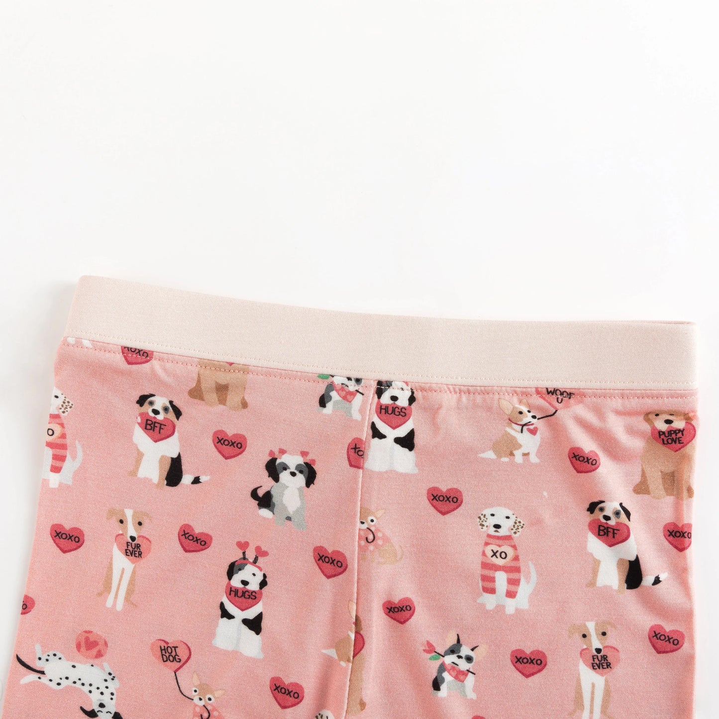 Pups And Kisses Womens Pajama Set Pink Dreamlet Two Piece Dreamlet Everetts Place: Online Boutique