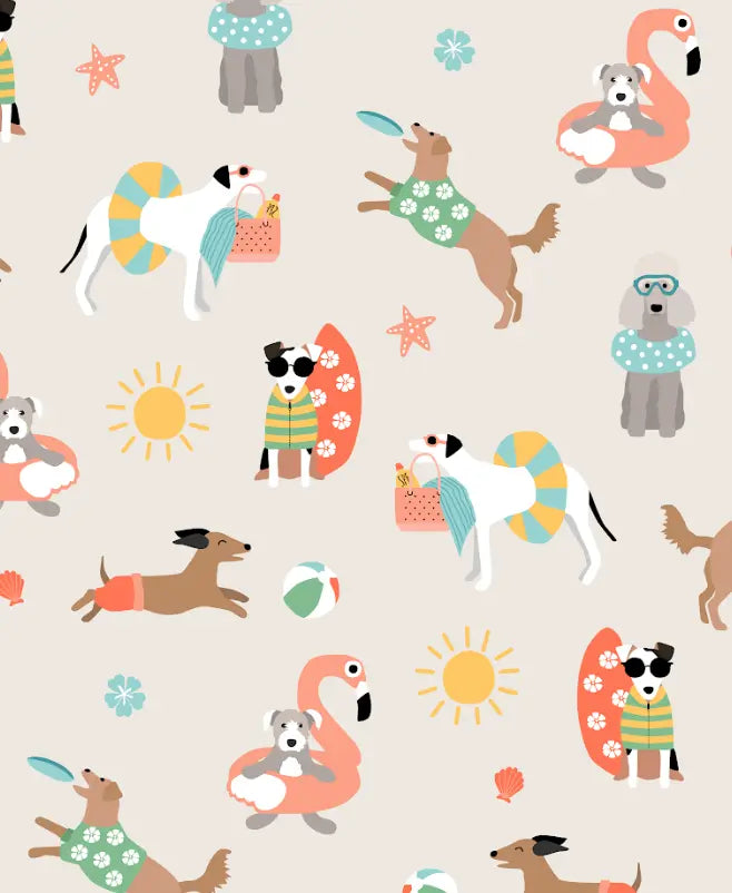 Pups in the Sun (Women's Short Sleeve PJ) Dreamlet Everetts Place: Online Boutique