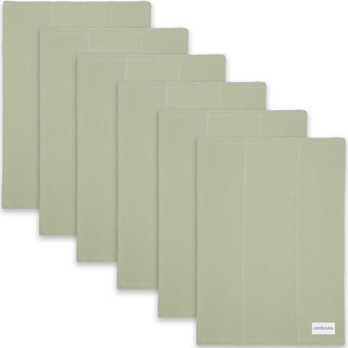 Comfy Cubs Pure Cotton Burp Cloths Sage Baby Essentials Comfy Cubs - Everetts Place Boutique -