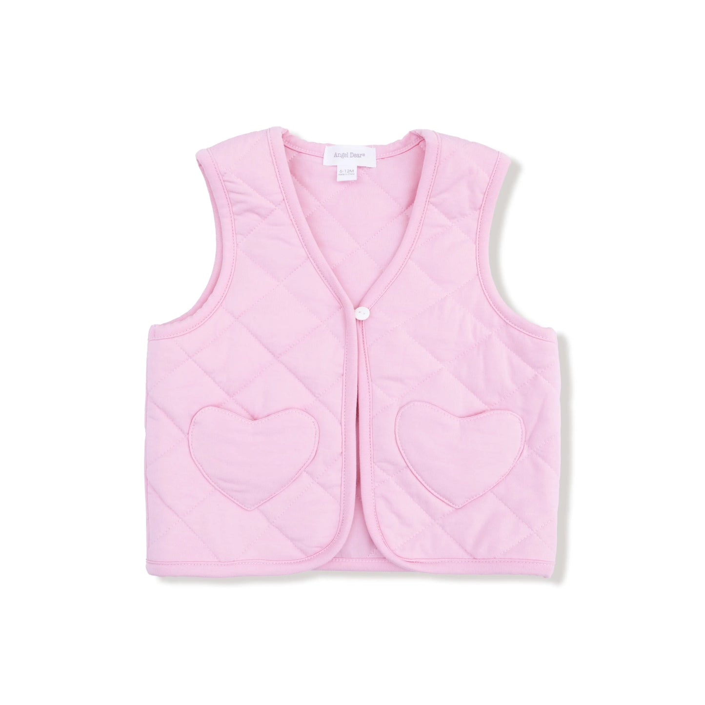 Quilted Baby Vest With Heart Pockets Soft Viscose Bamboo Angel Dear Everetts Place: Online Boutique