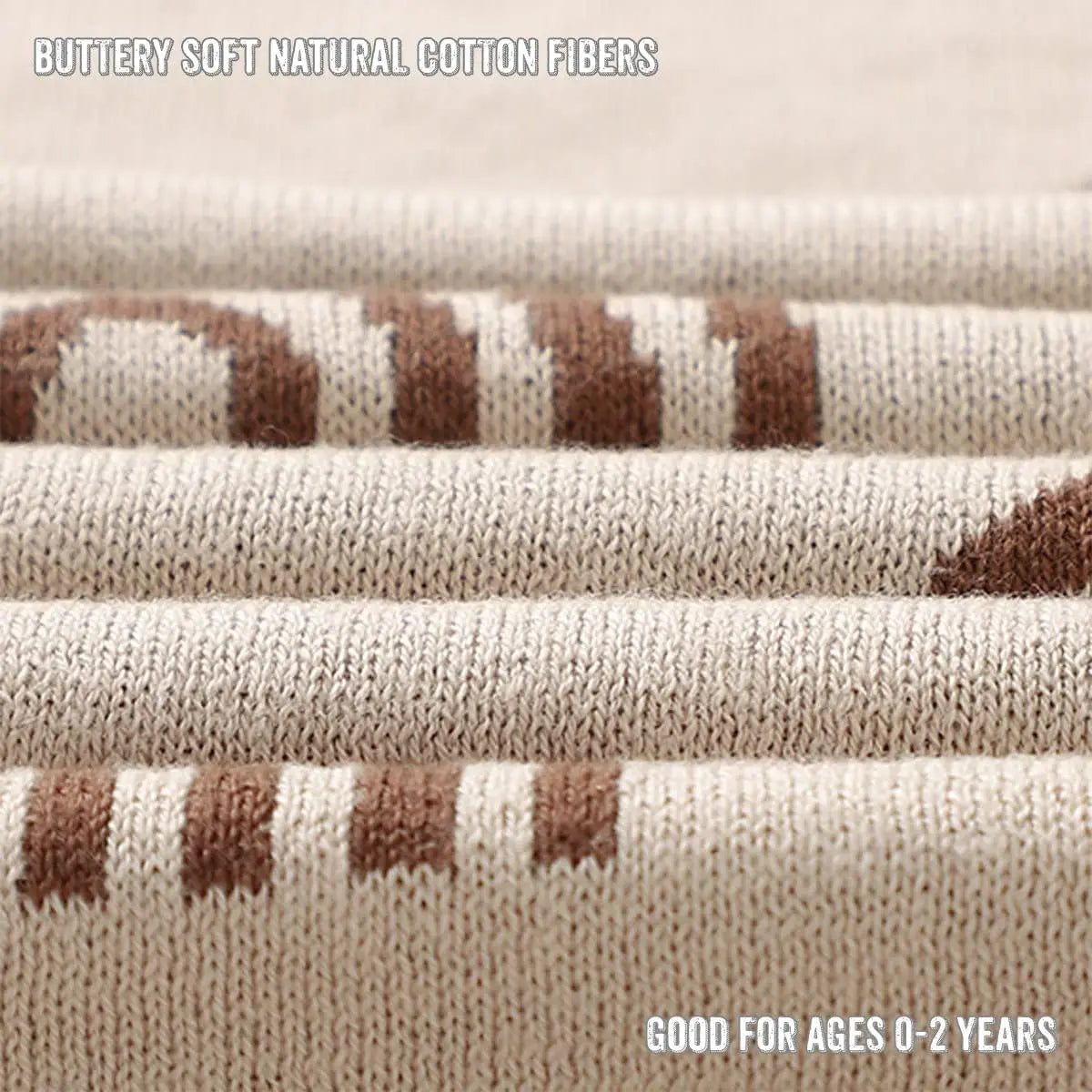 Rainbow Knit Swaddle Blankets Made from 100 Percent OEKO Tex Certified Cotton Bleu La La Everetts Place: Online Boutique