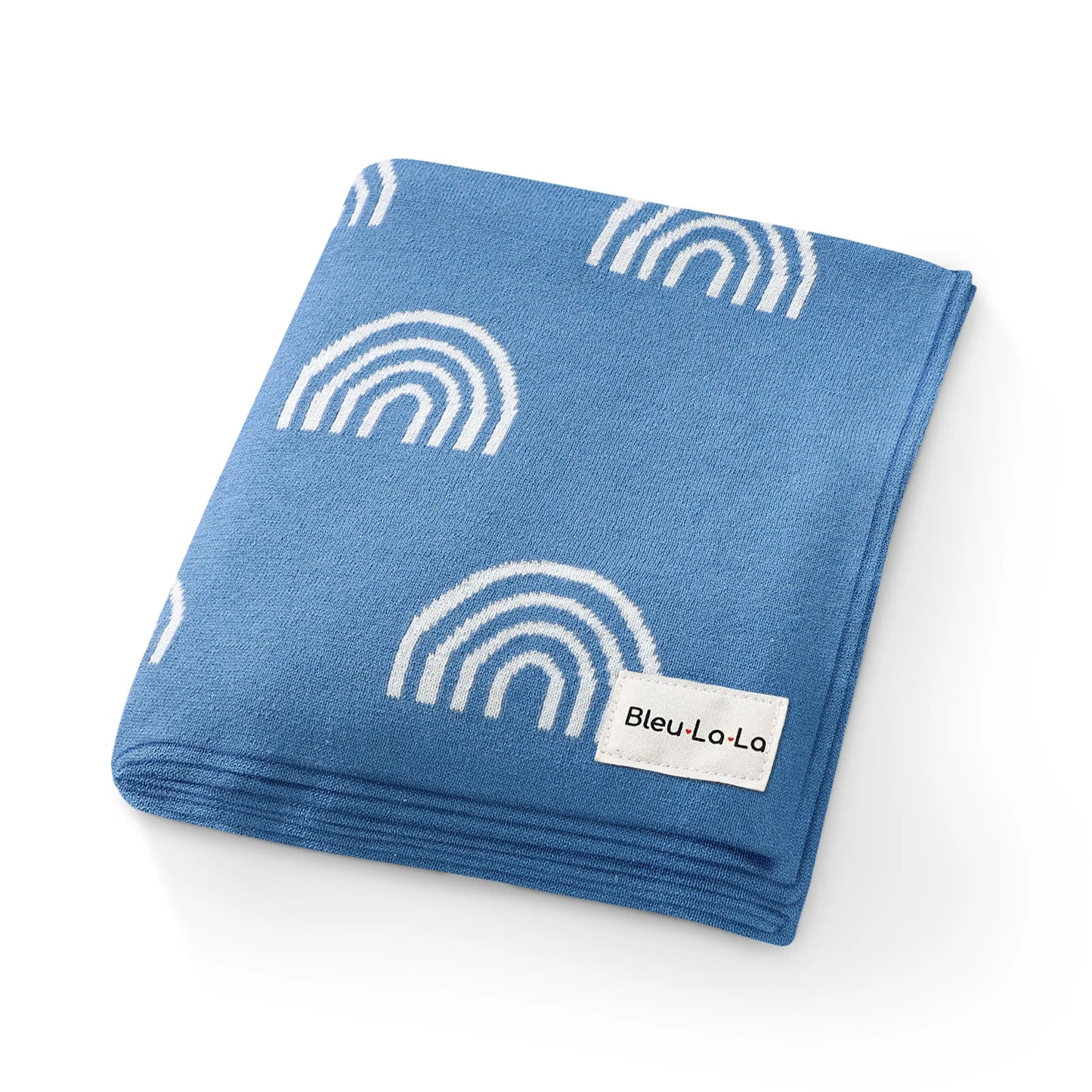 Rainbow Knit Swaddle Blankets Made from 100 Percent OEKO Tex Certified Cotton Bleu La La Everetts Place: Online Boutique 29.99