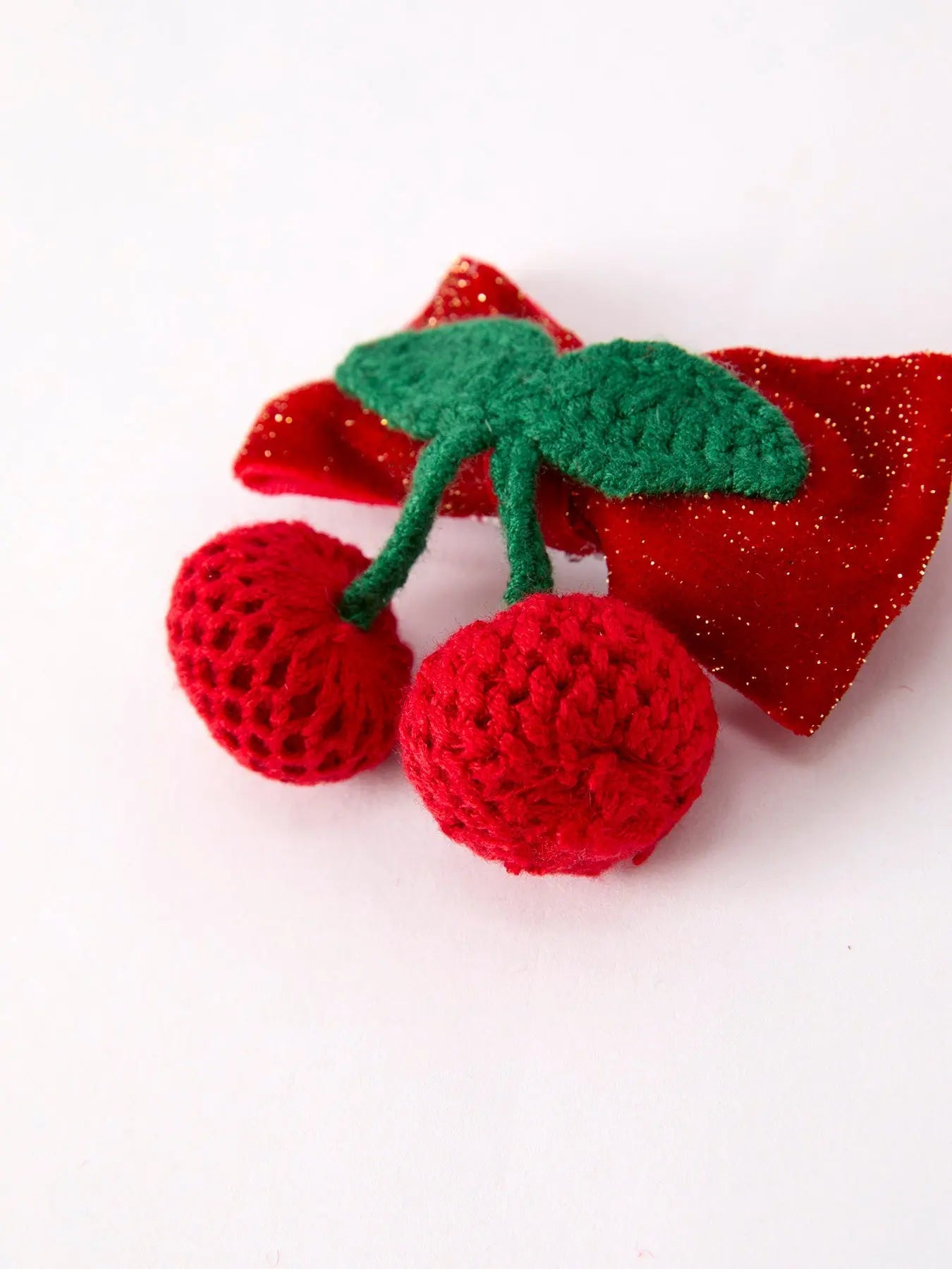 Red Cherry Hairpin Elegant Hair Accessory for Charming Hairstyles Rylee Faith Designs Everetts Place: Online Boutique