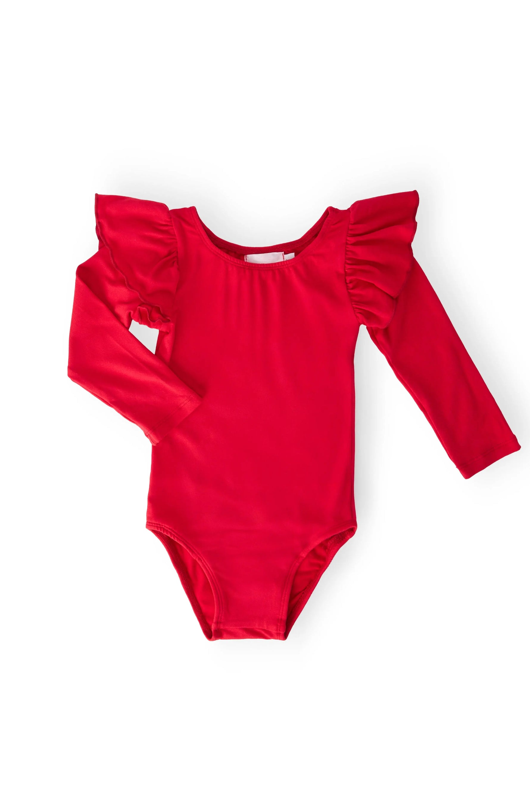 Mila & Rose ® Red Long Sleeve Flutter Sleeve Leotard For Toddlers - Apparel & Accessories > Clothing > One-Pieces > Leotards & Unitards Flutter Leotard L/S