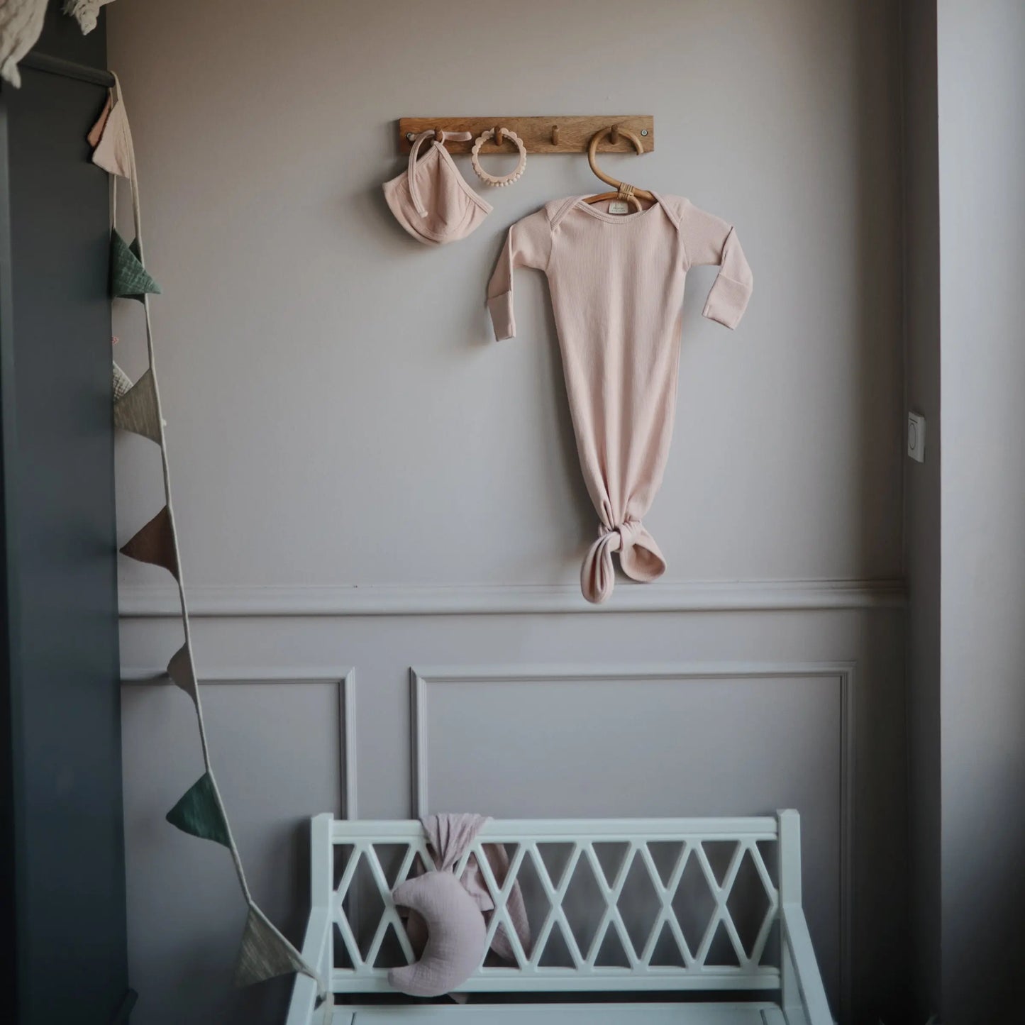 Ribbed Baby Bonnet Made with Organic Cotton for Warmth and Comfort Mushie Everetts Place: Online Boutique