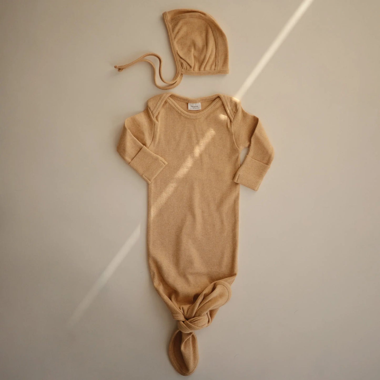 Ribbed Baby Bonnet Made with Organic Cotton for Warmth and Comfort Mushie Everetts Place: Online Boutique