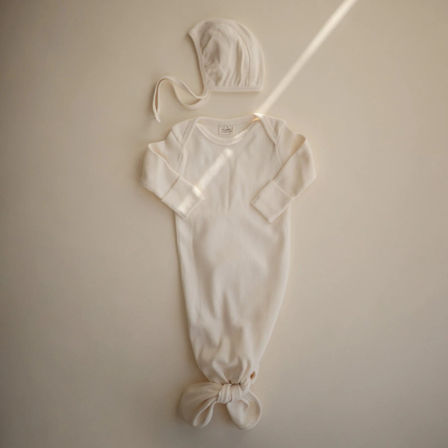 Ribbed Baby Bonnet Made with Organic Cotton for Warmth and Comfort Mushie Everetts Place: Online Boutique