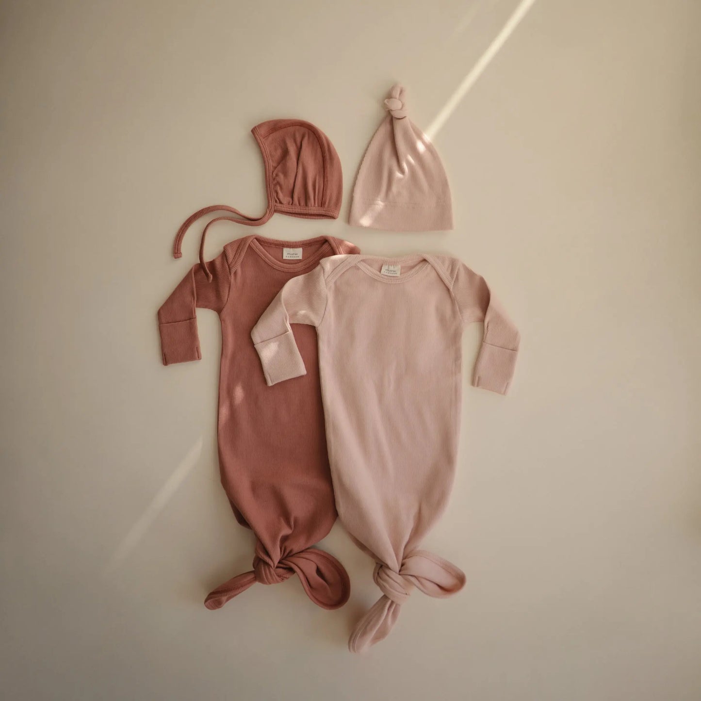 Ribbed Baby Bonnet Made with Organic Cotton for Warmth and Comfort Mushie Everetts Place: Online Boutique